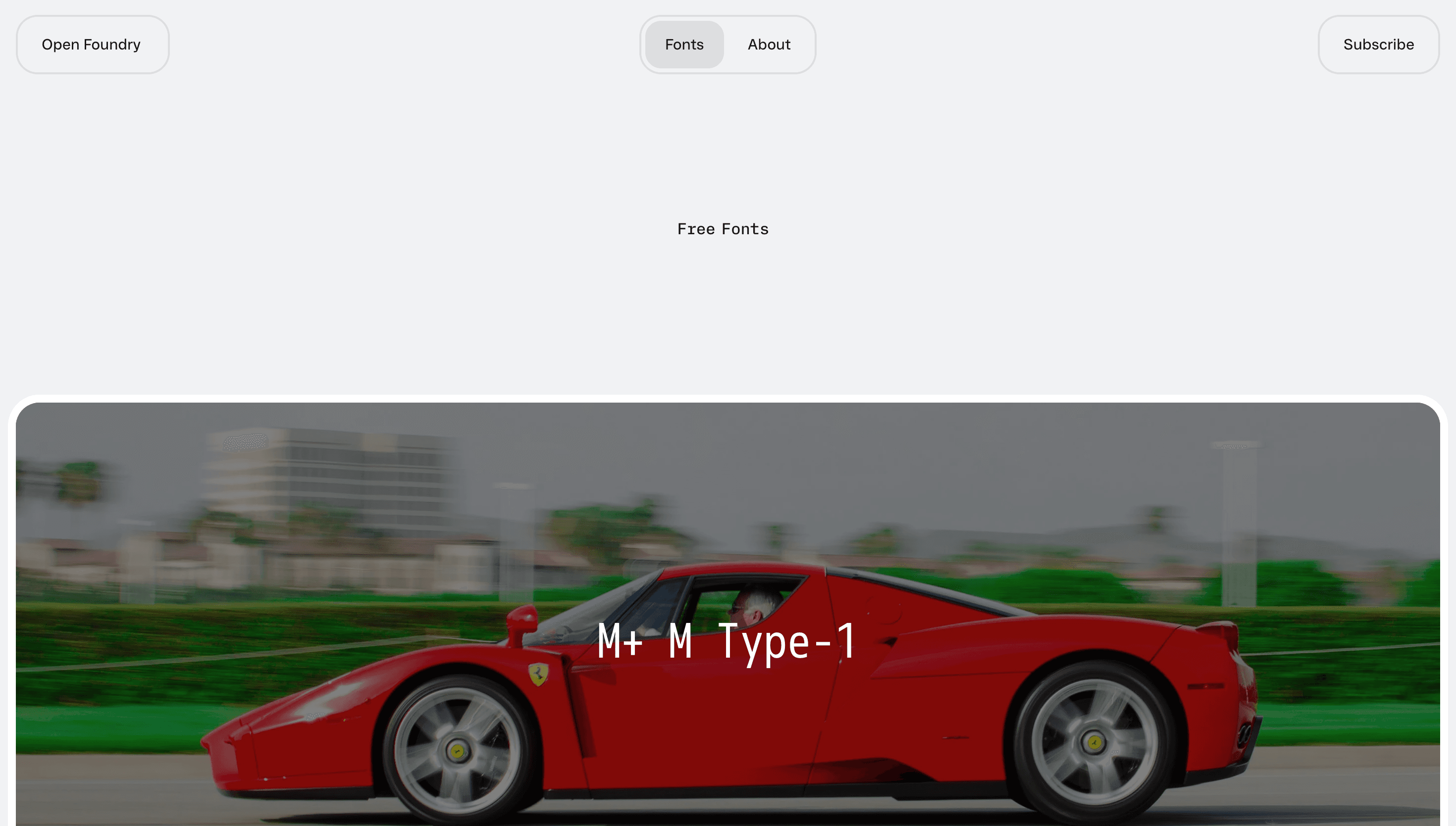 Open Foundry — Fonts, Typography website design