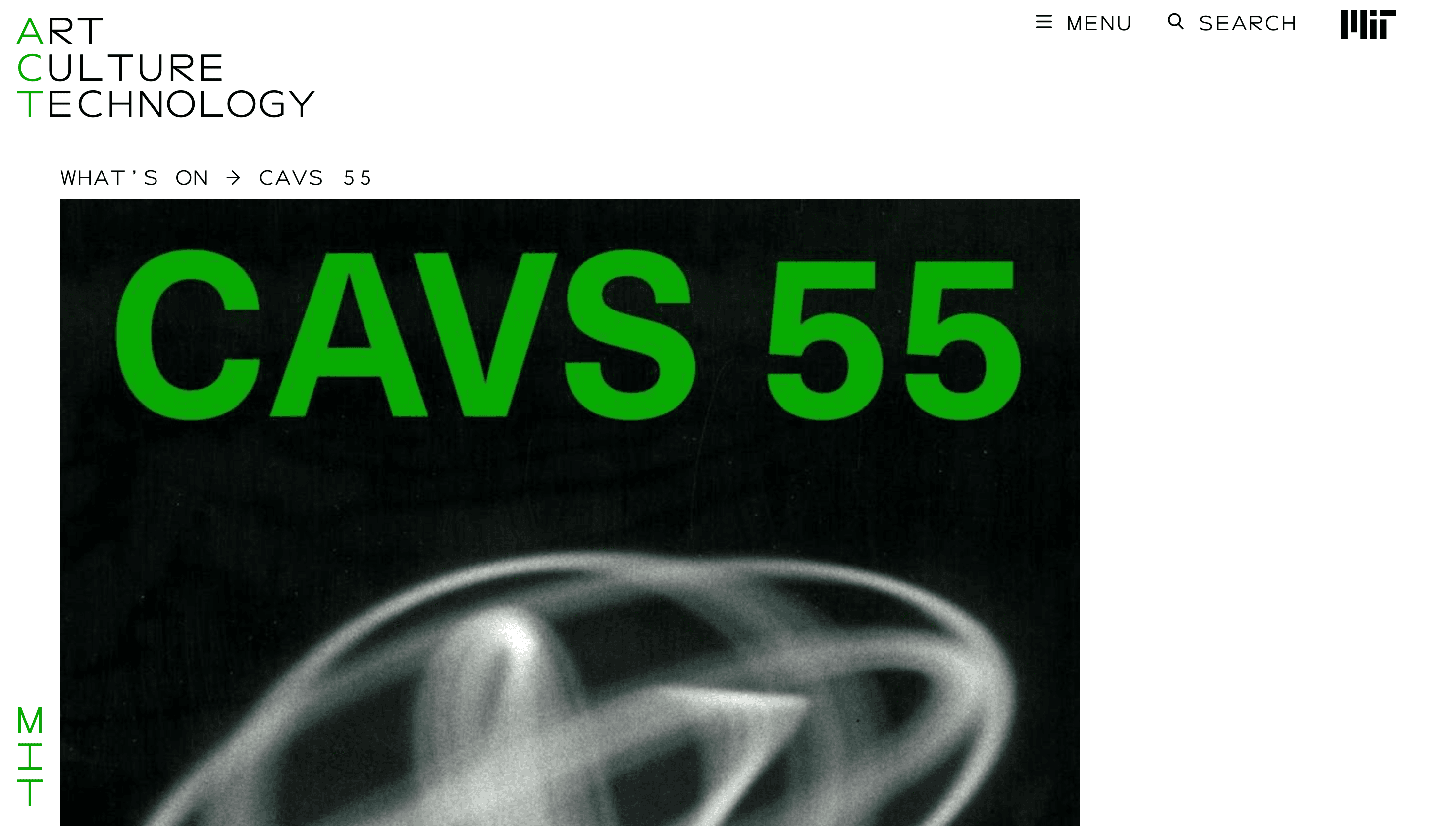 MIT ACT CAVS — Art, Education website design