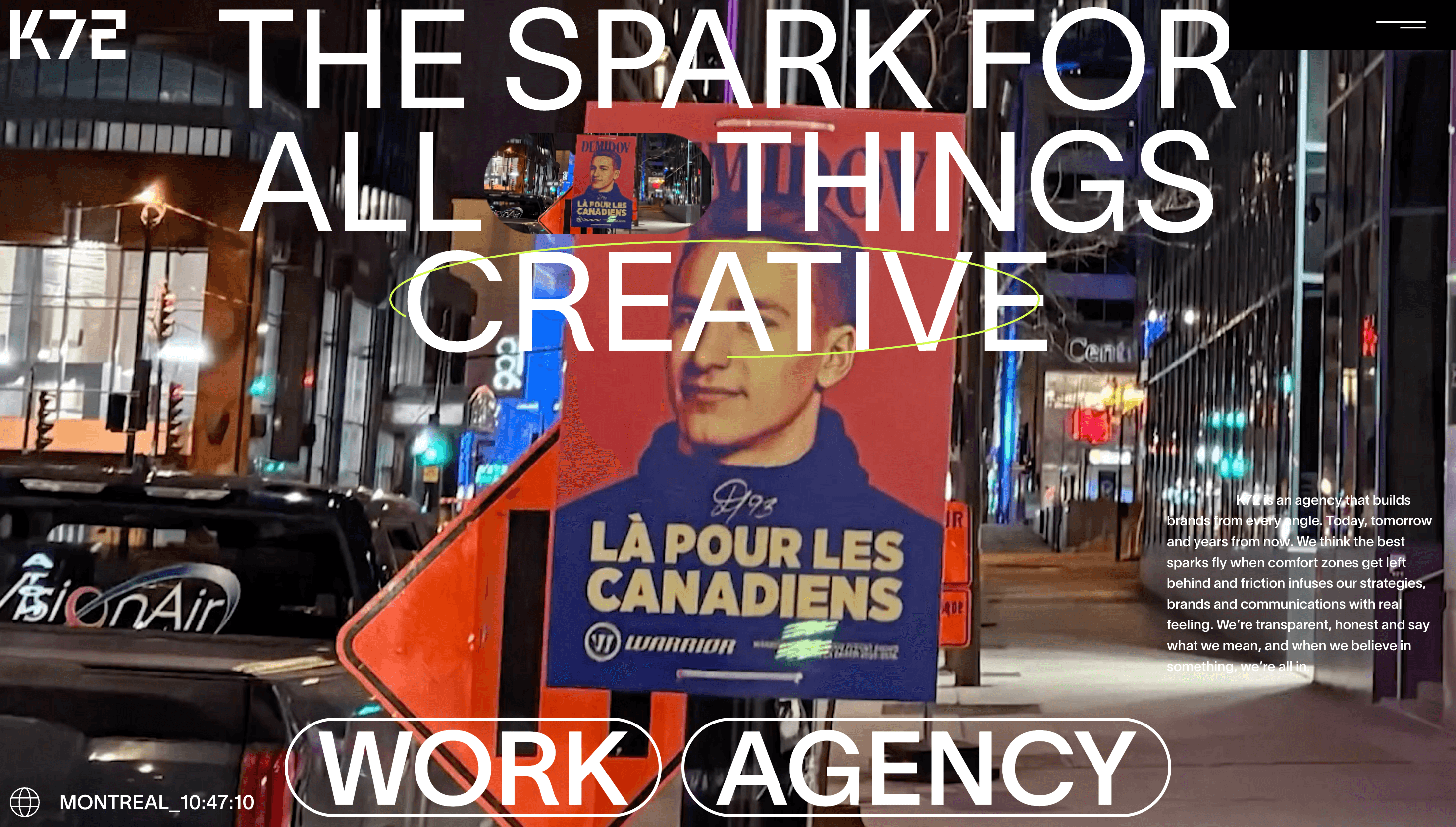 Agence K72 — Agency, Web website design