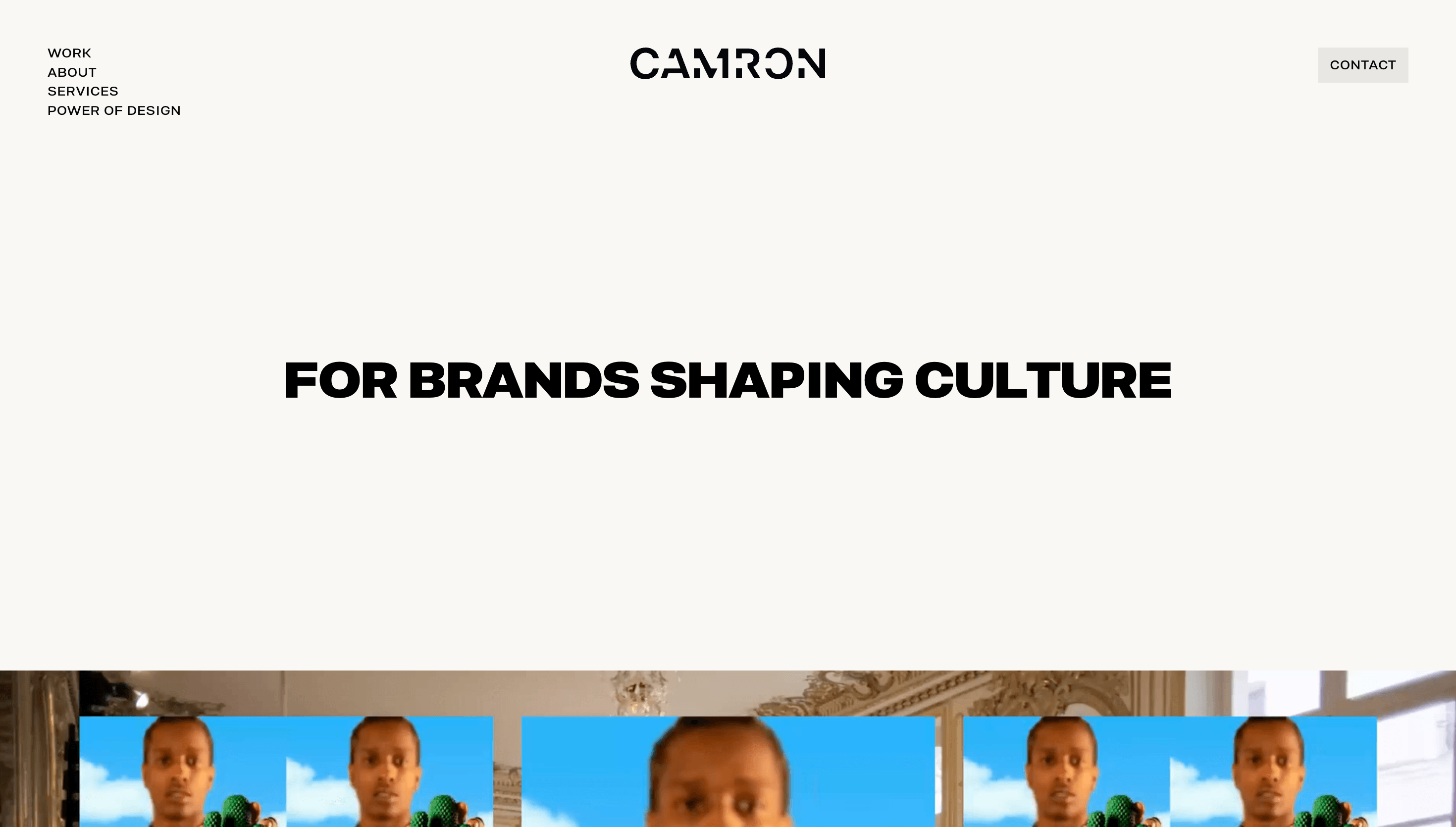 Camron — Agency, Branding website design