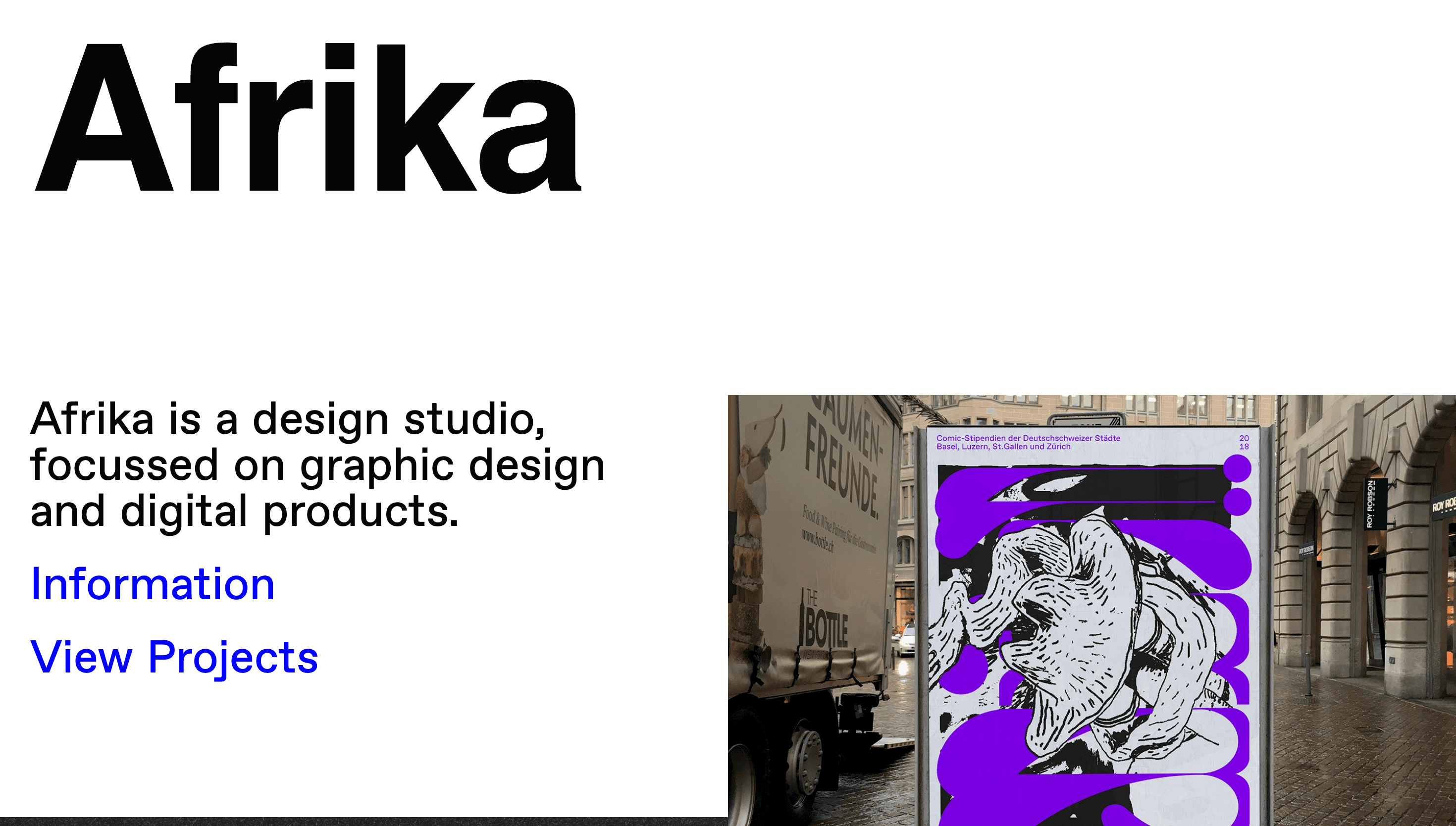 Afrika — Modern, Vibrant website design