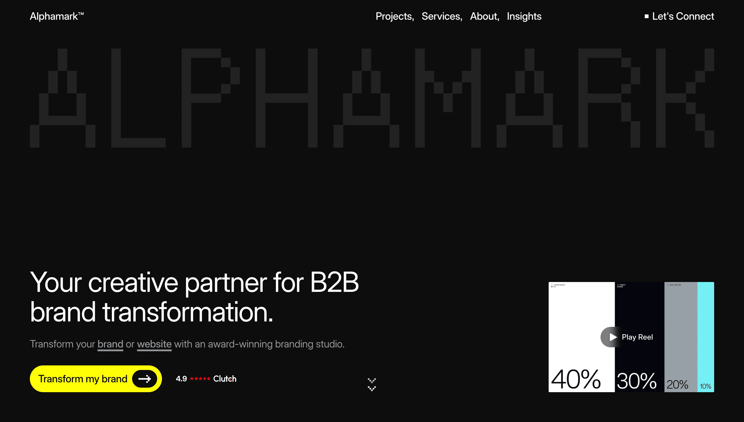 Alphamark — Agency, Studio website design