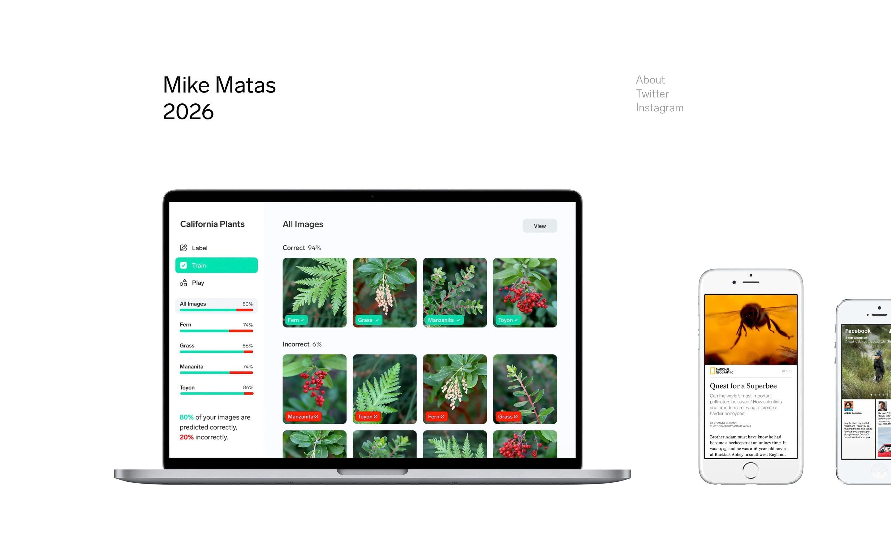 Mike Matas — Designer, Tech website design