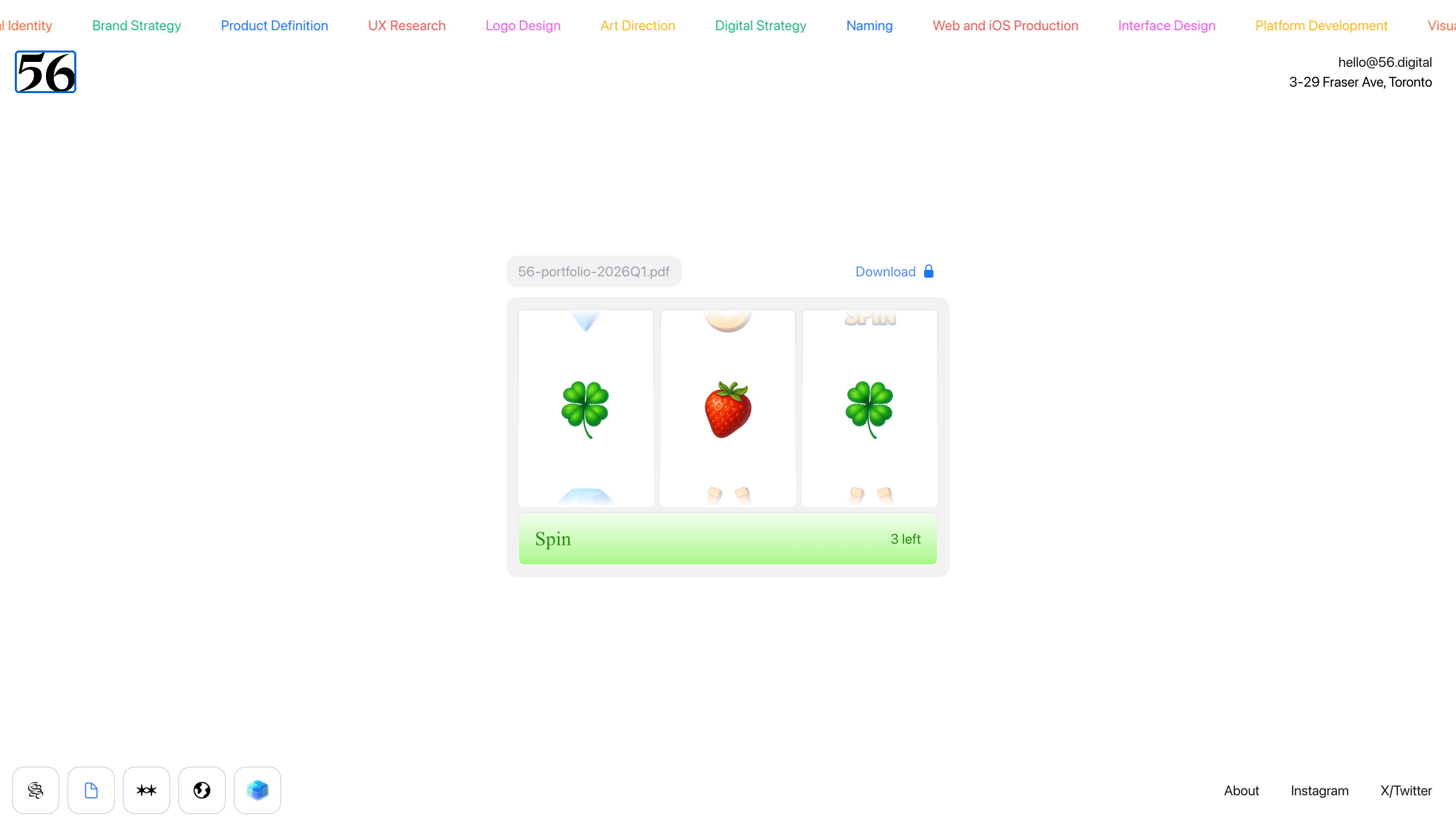 56 — Agency, Branding website design