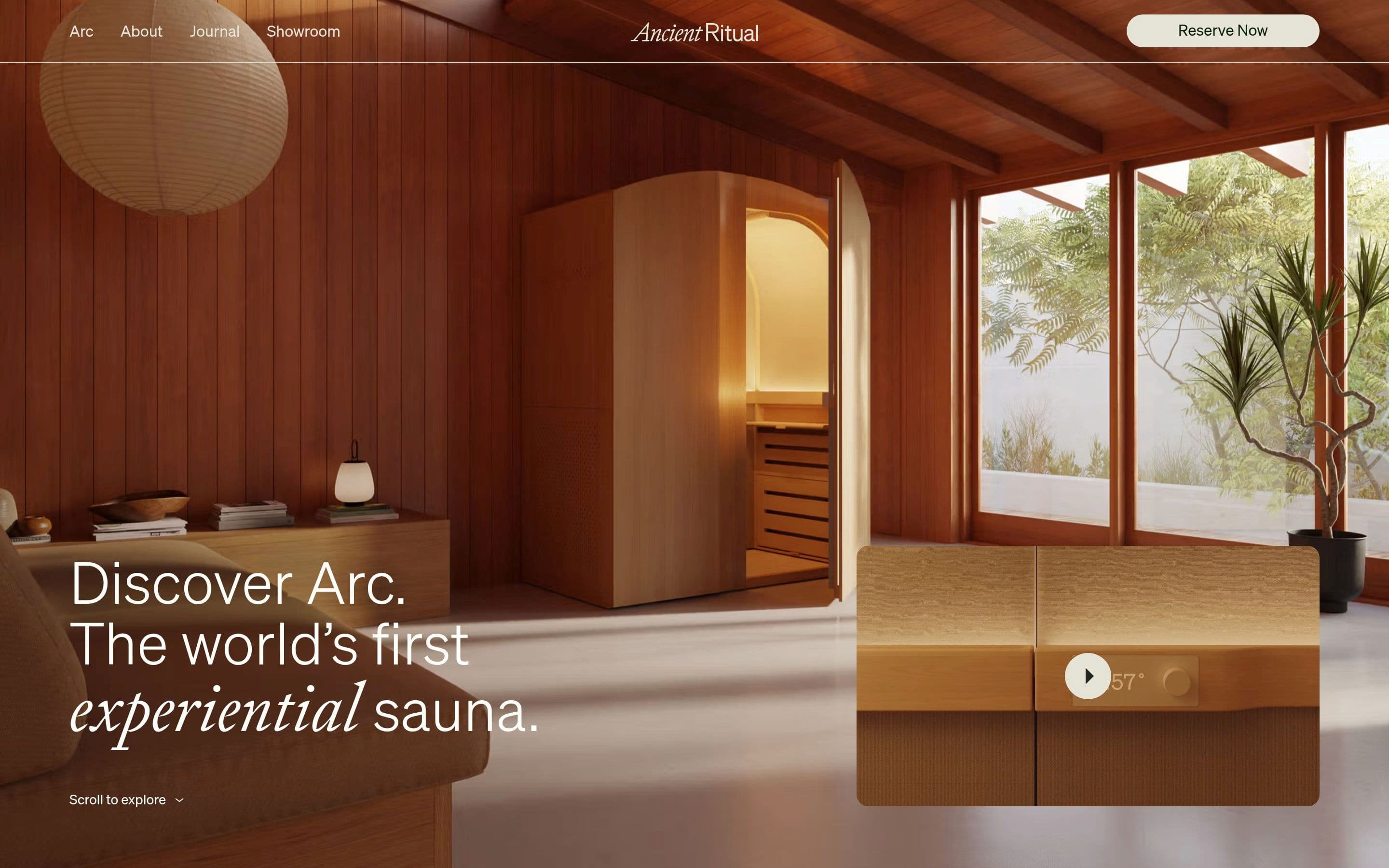 Ancient Ritual — Health, Tech website design