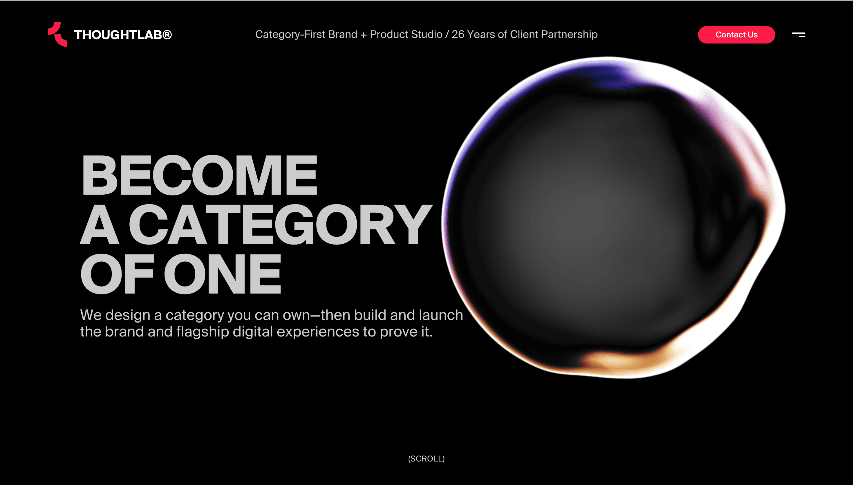 ThoughtLab — Agency, Branding website design