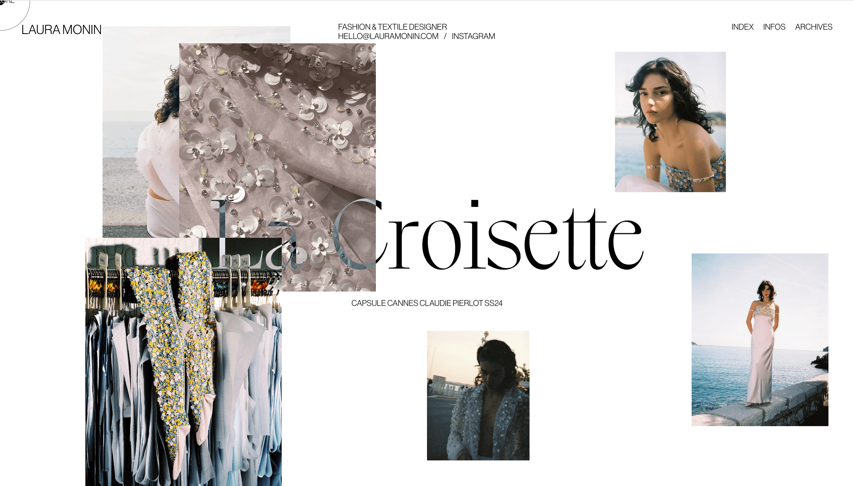 Laura Monin — Designer, Fashion website design