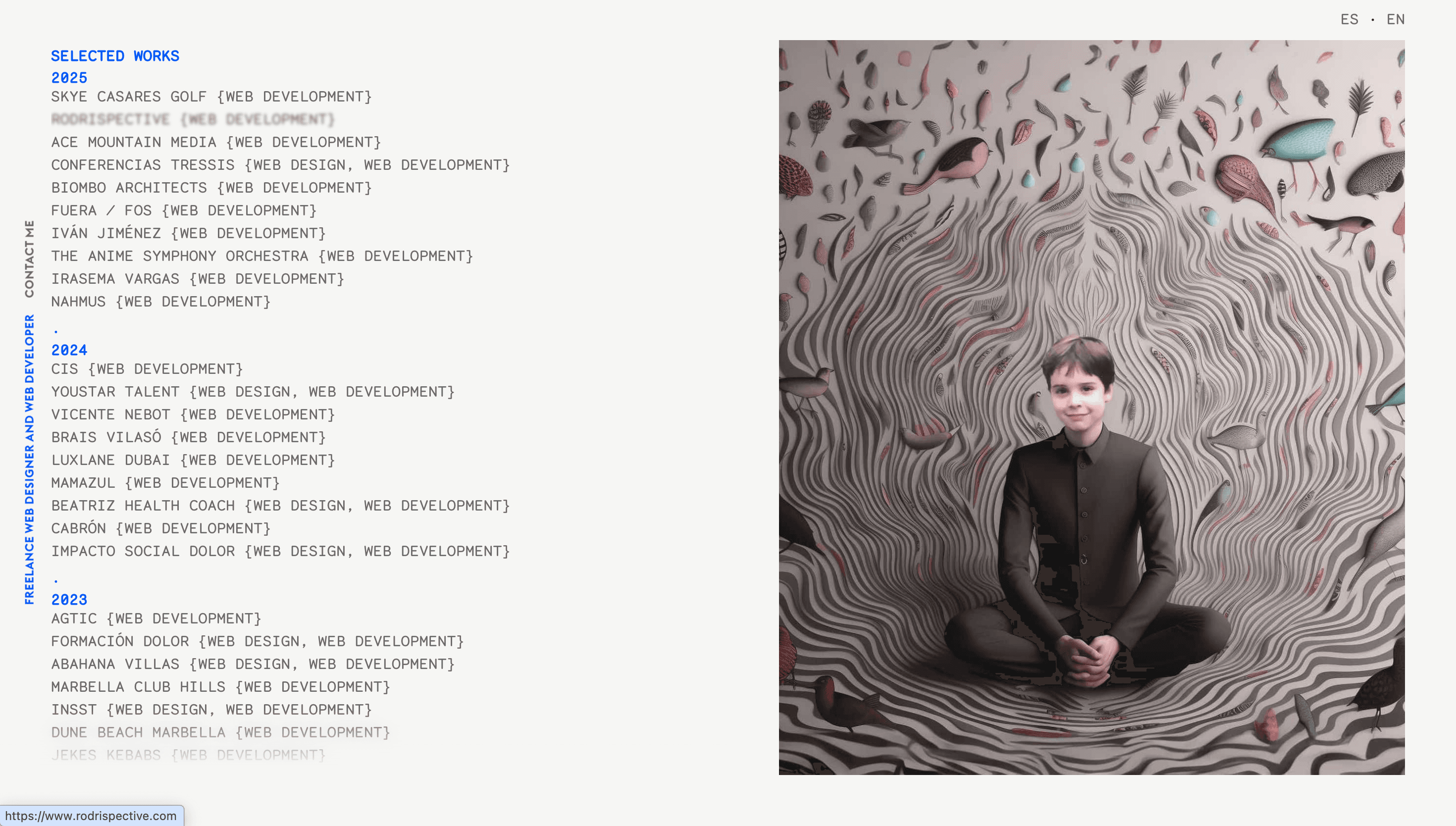 Rodrigo Núñez — Designer, Developer website design