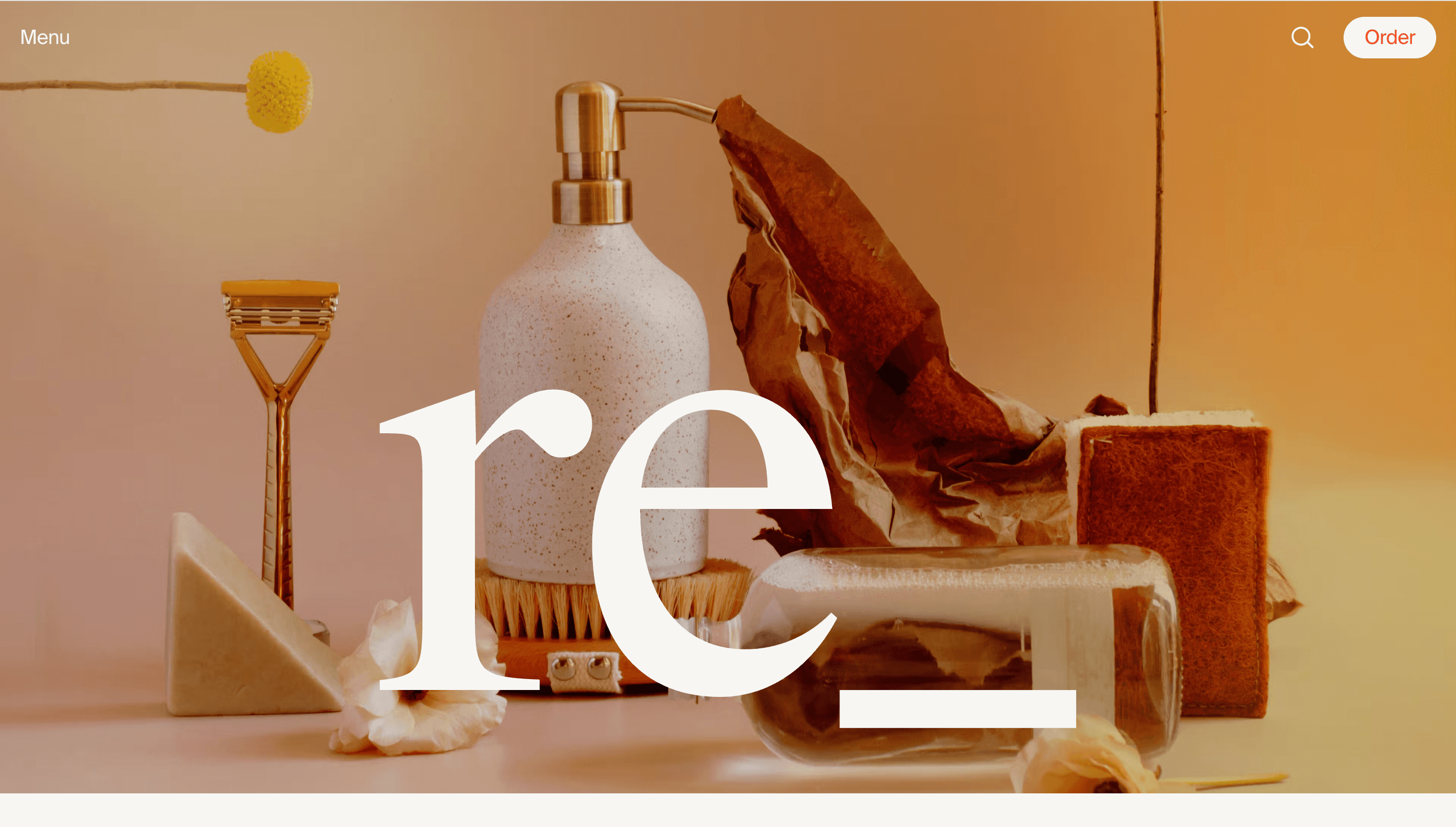 Re_ grocery — Food, Sustainability website design