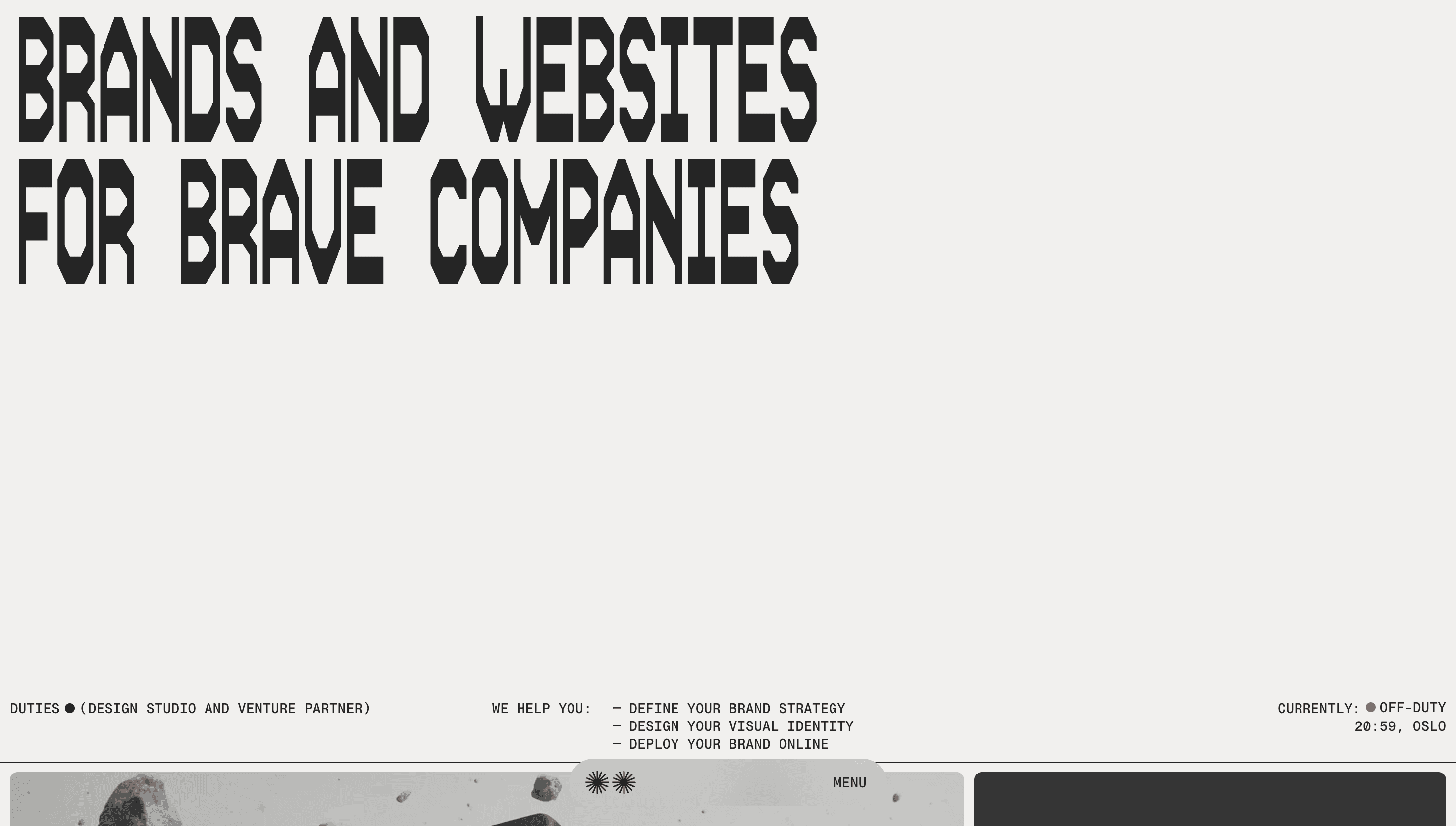 Duties.xyz — Agency, Branding website design