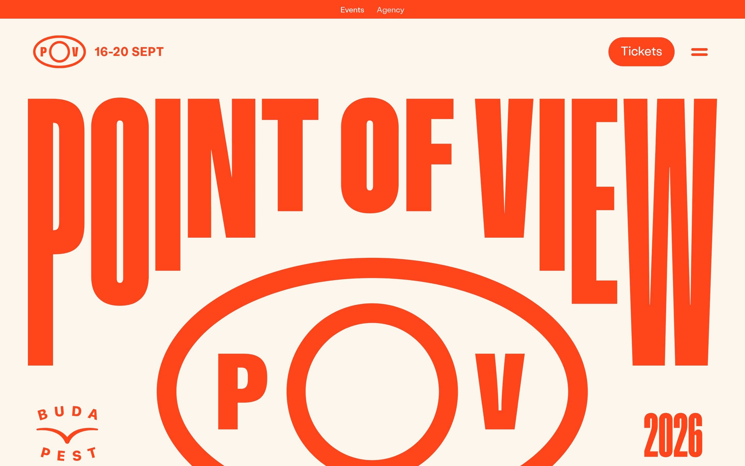 POV Budapest — Animation, Motion website design