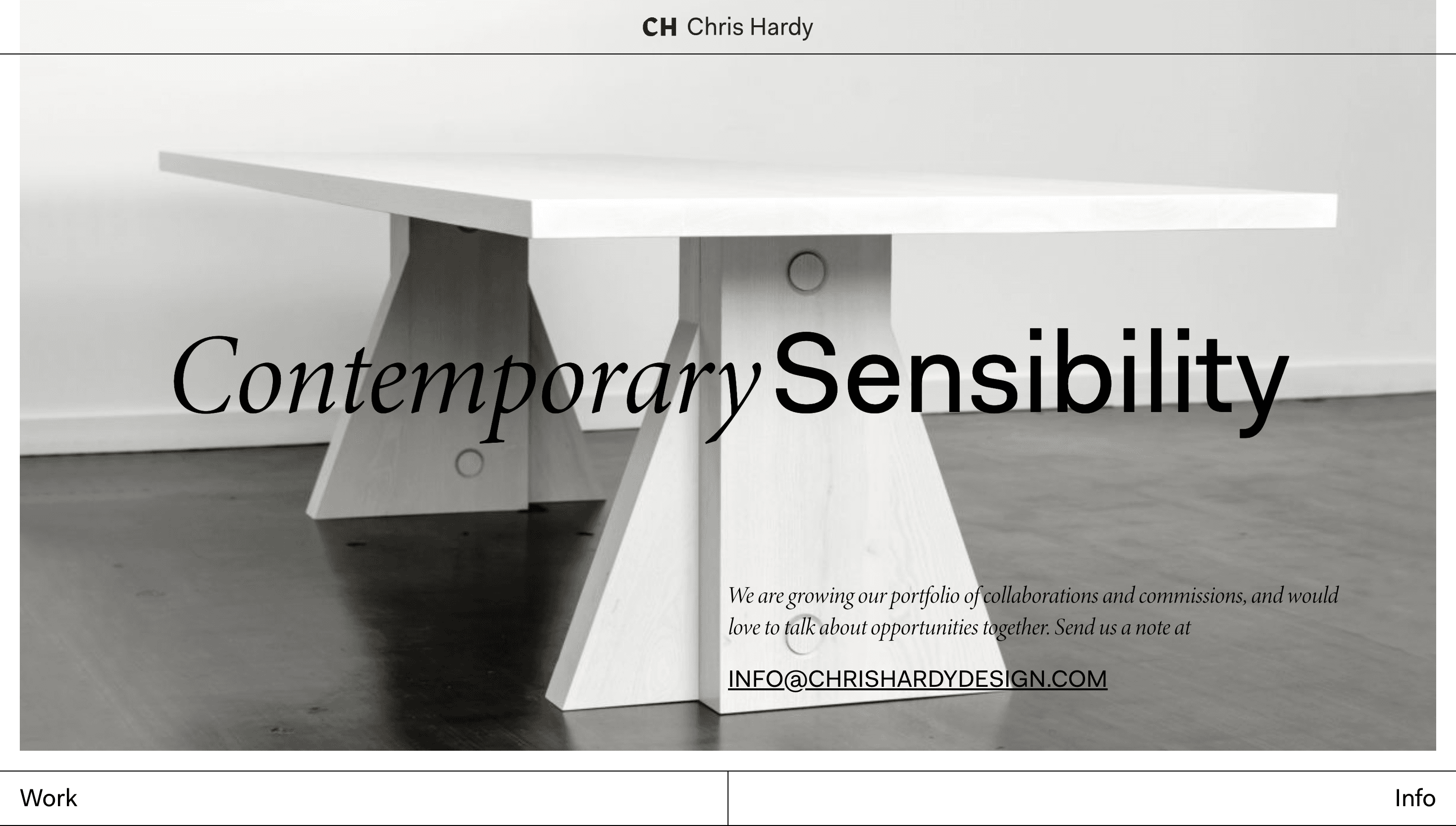 Chris Hardy — Agency, Designer website design