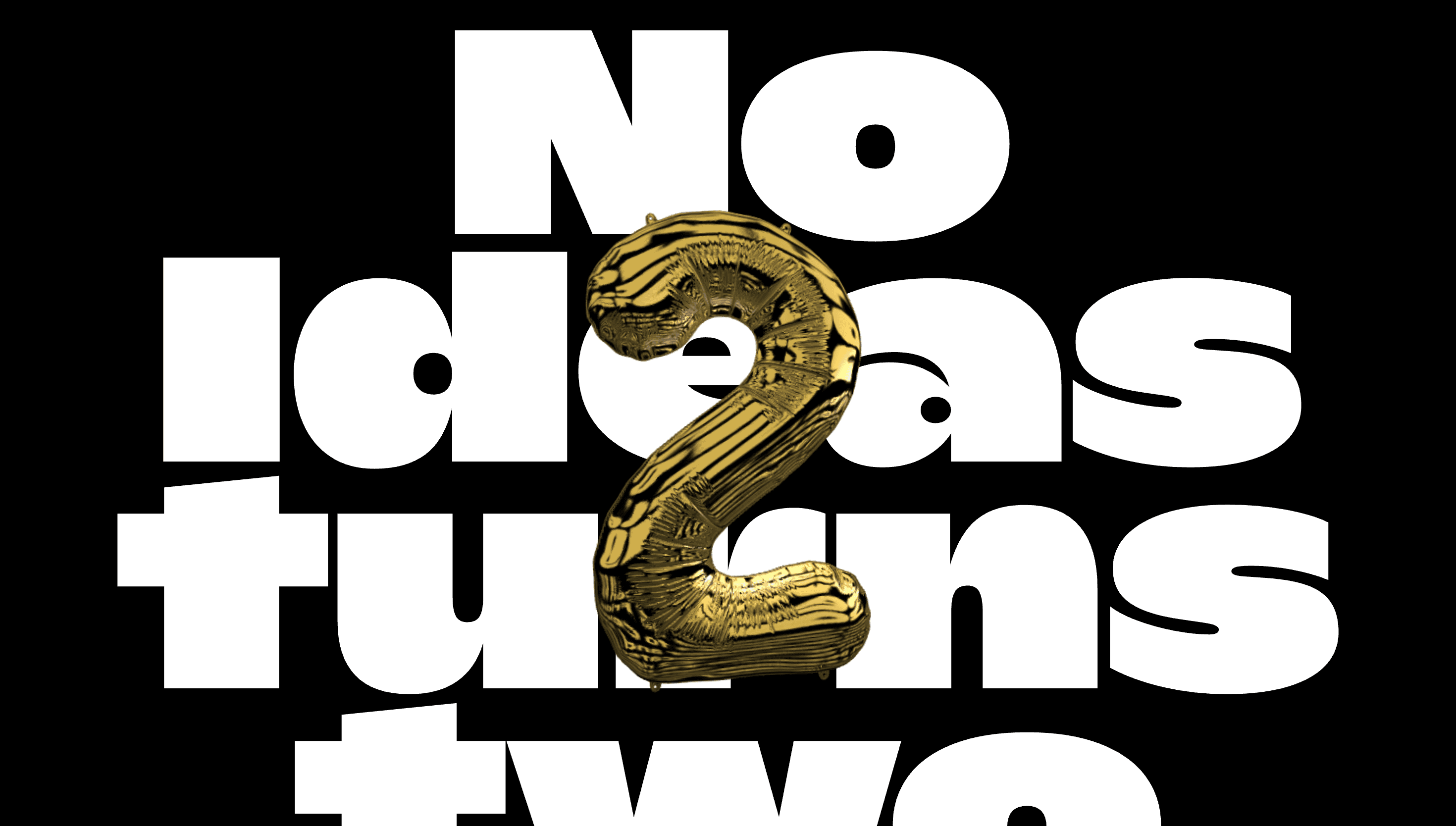No Ideas Turns Two — Community, Entertainment website design