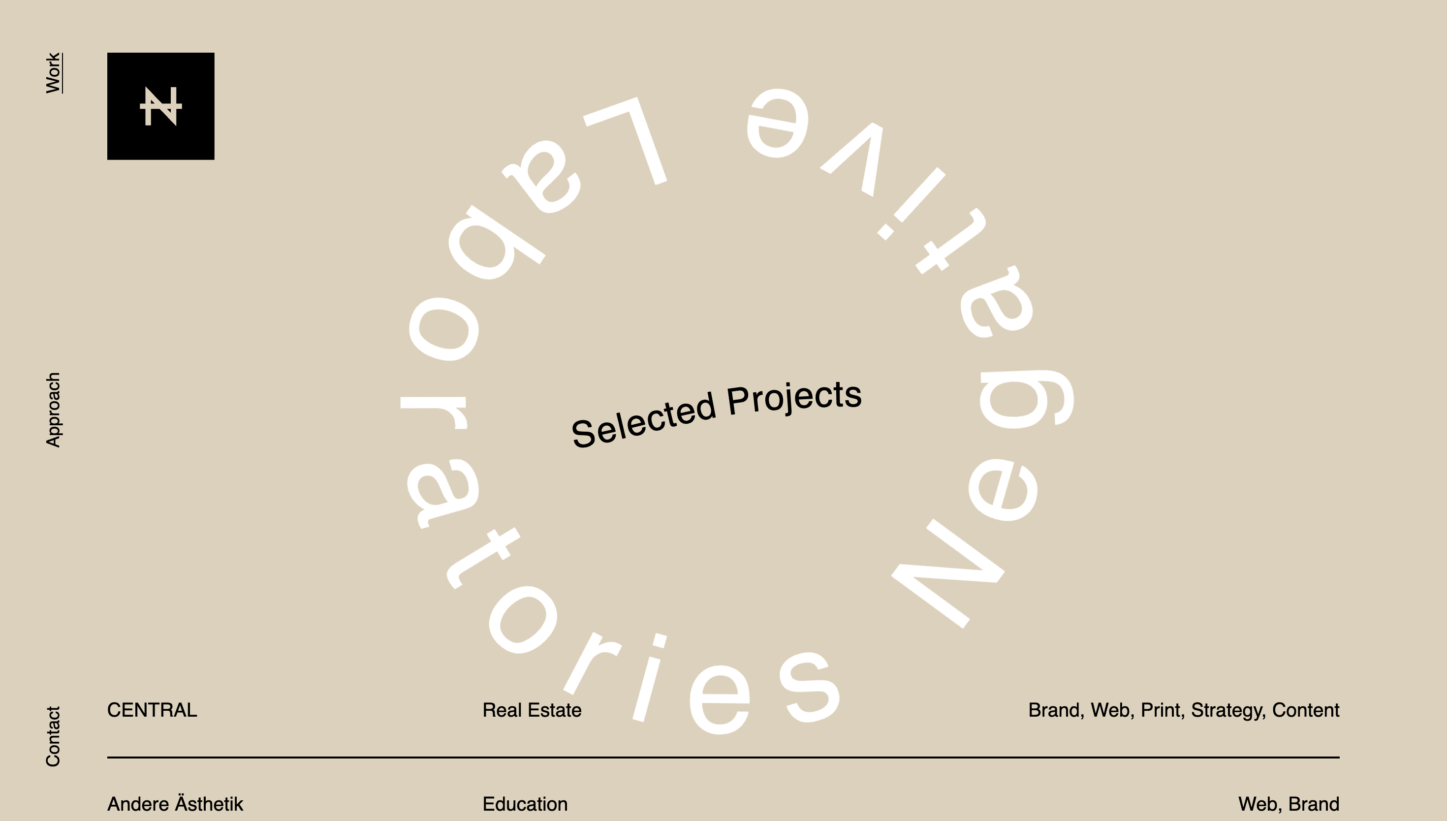 Negative — Agency, Portfolio website design