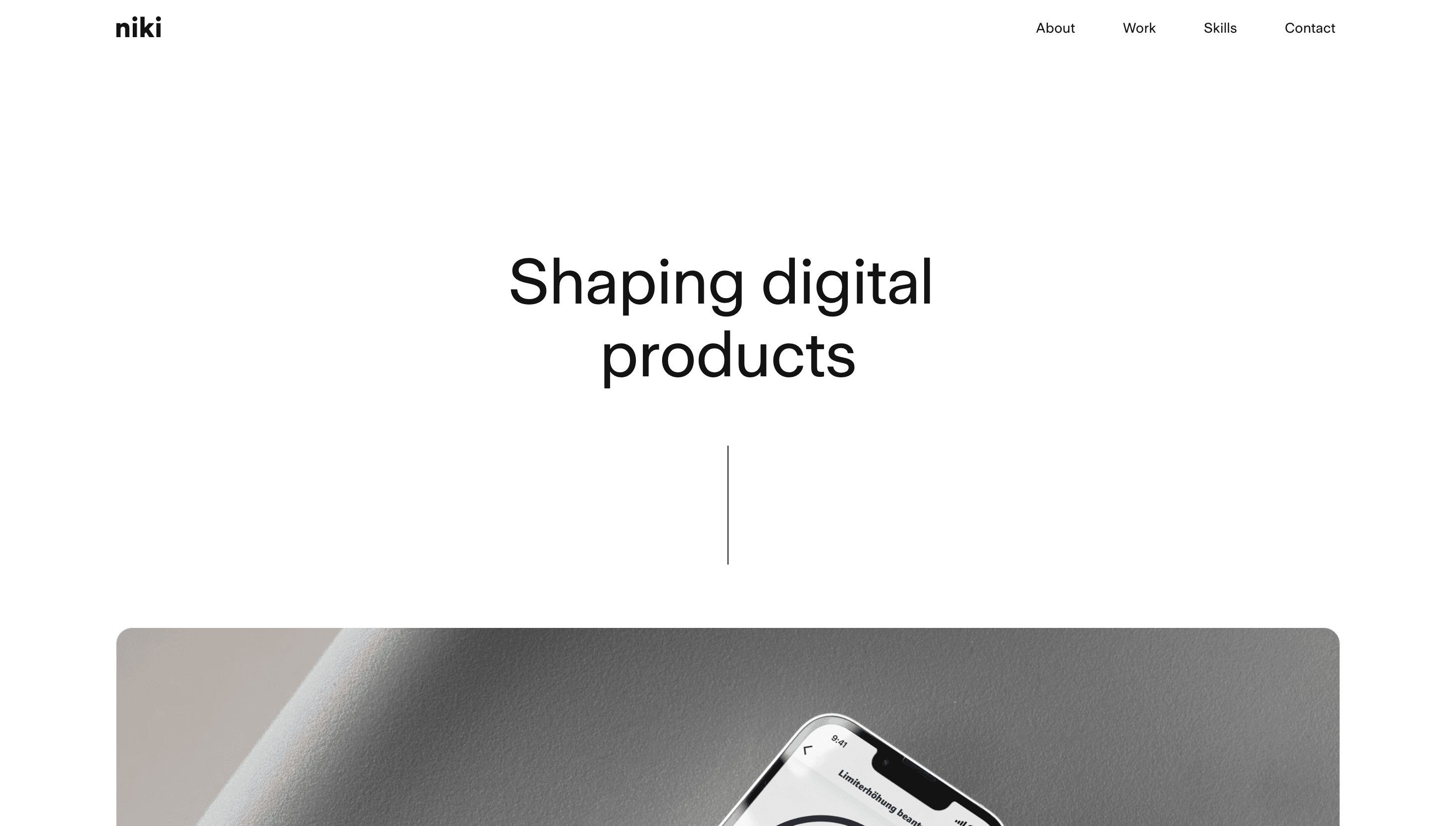 Nikolaus Hurlbrink — Designer, Portfolio website design