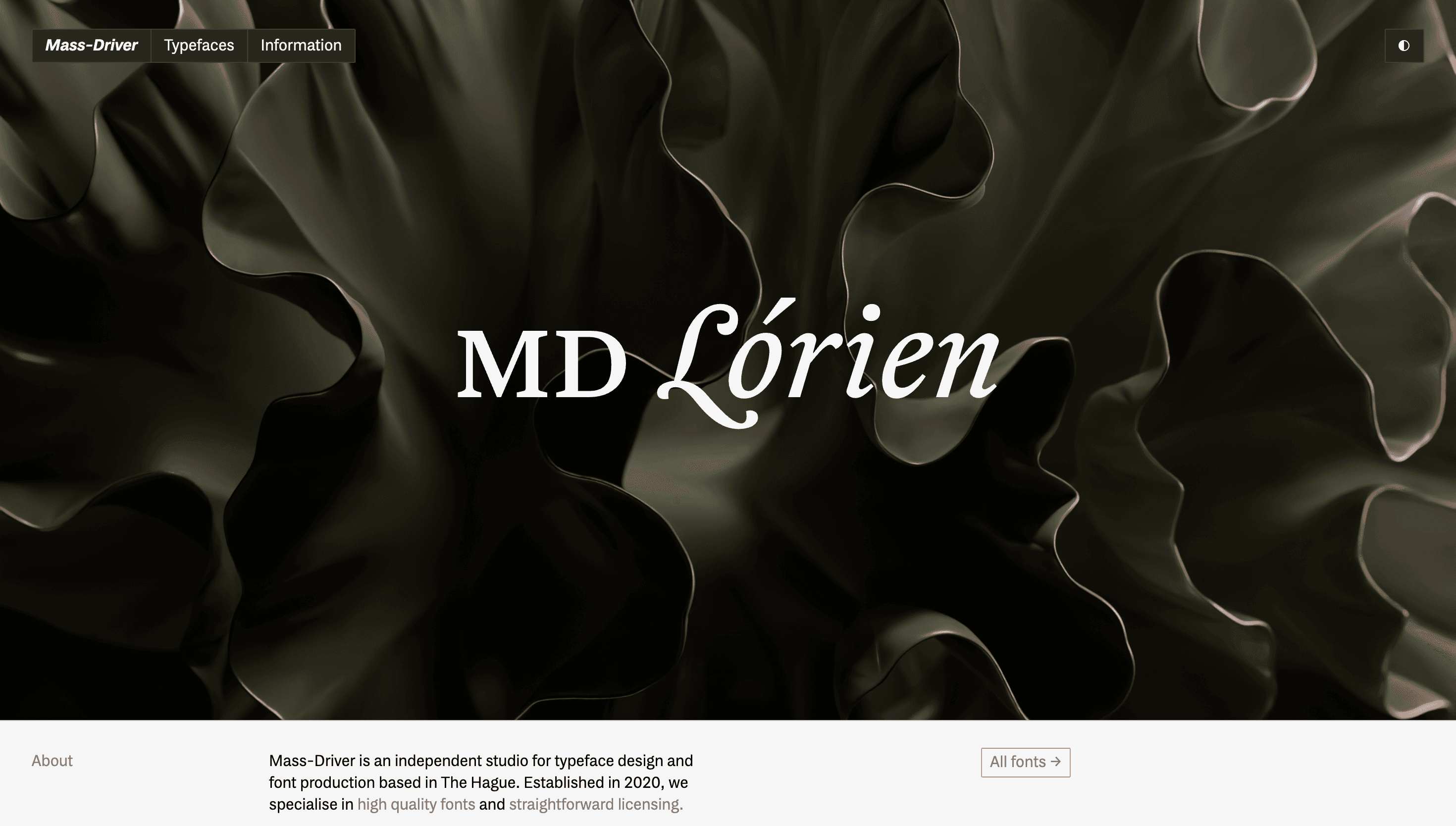 Mass-Driver™ — Fonts, Typography website design