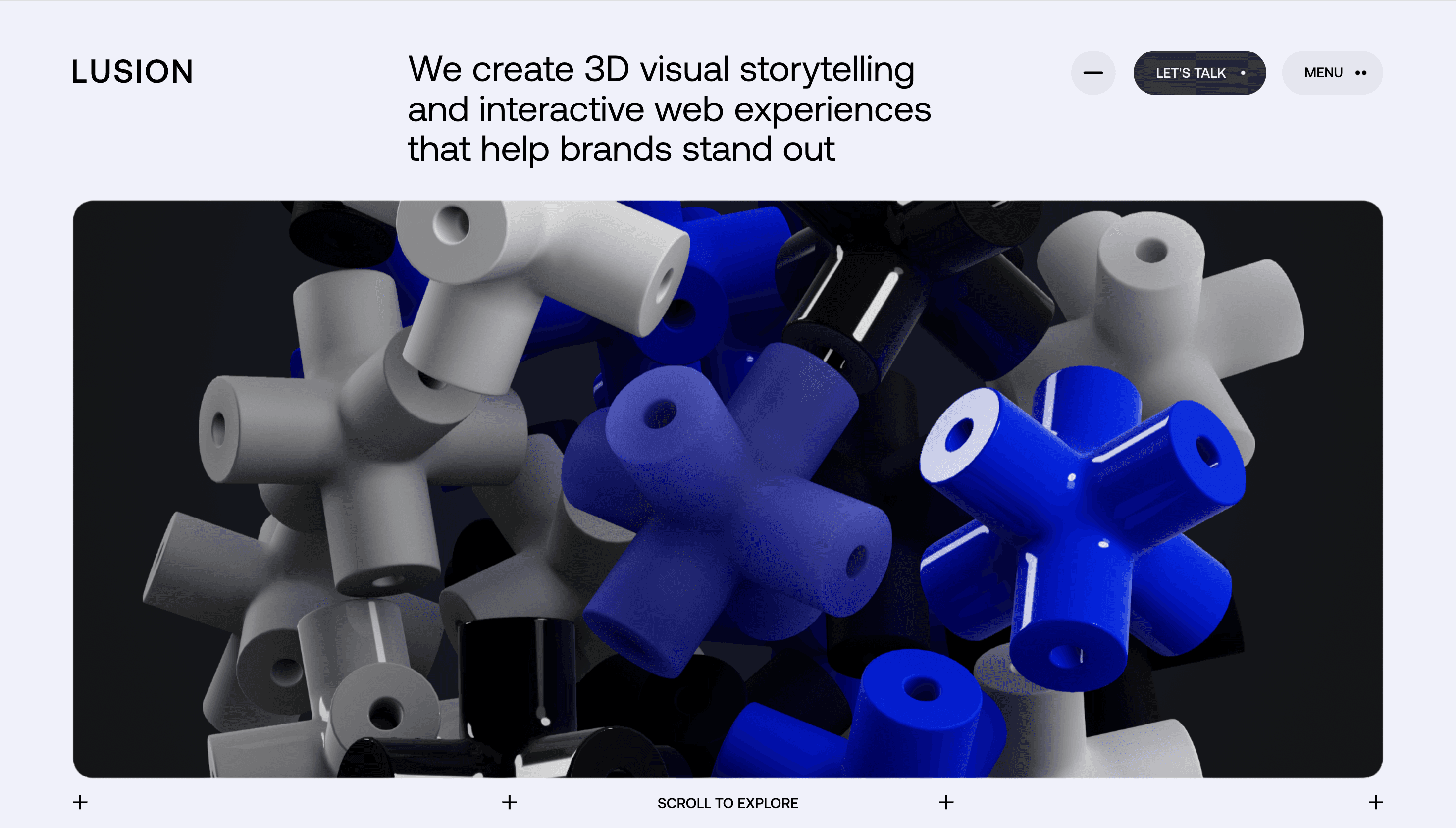 Lusion — Agency, Studio website design