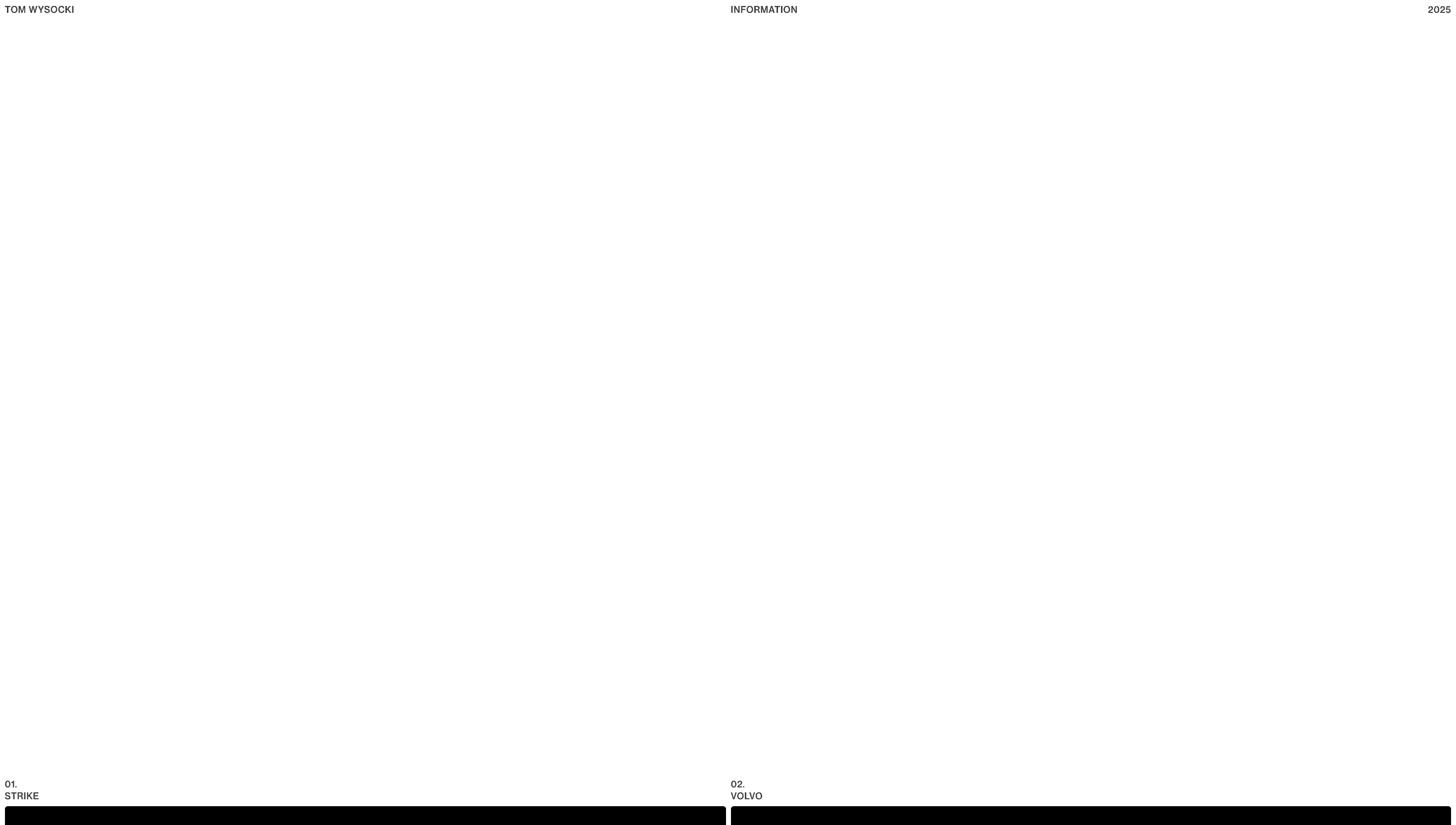 Tom Wysocki — Designer, Art website design