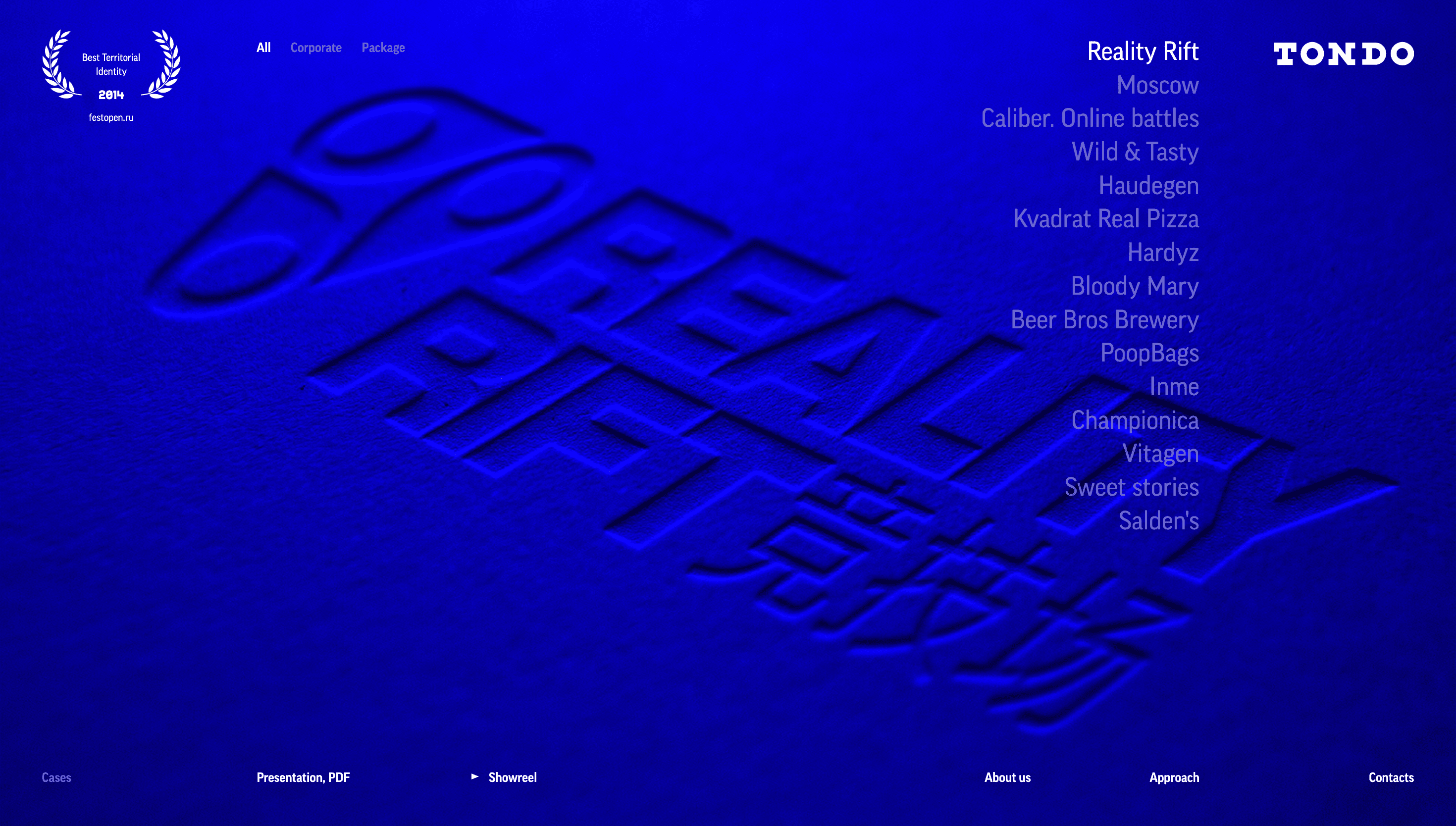 Tondo Design — Studio, Animation website design