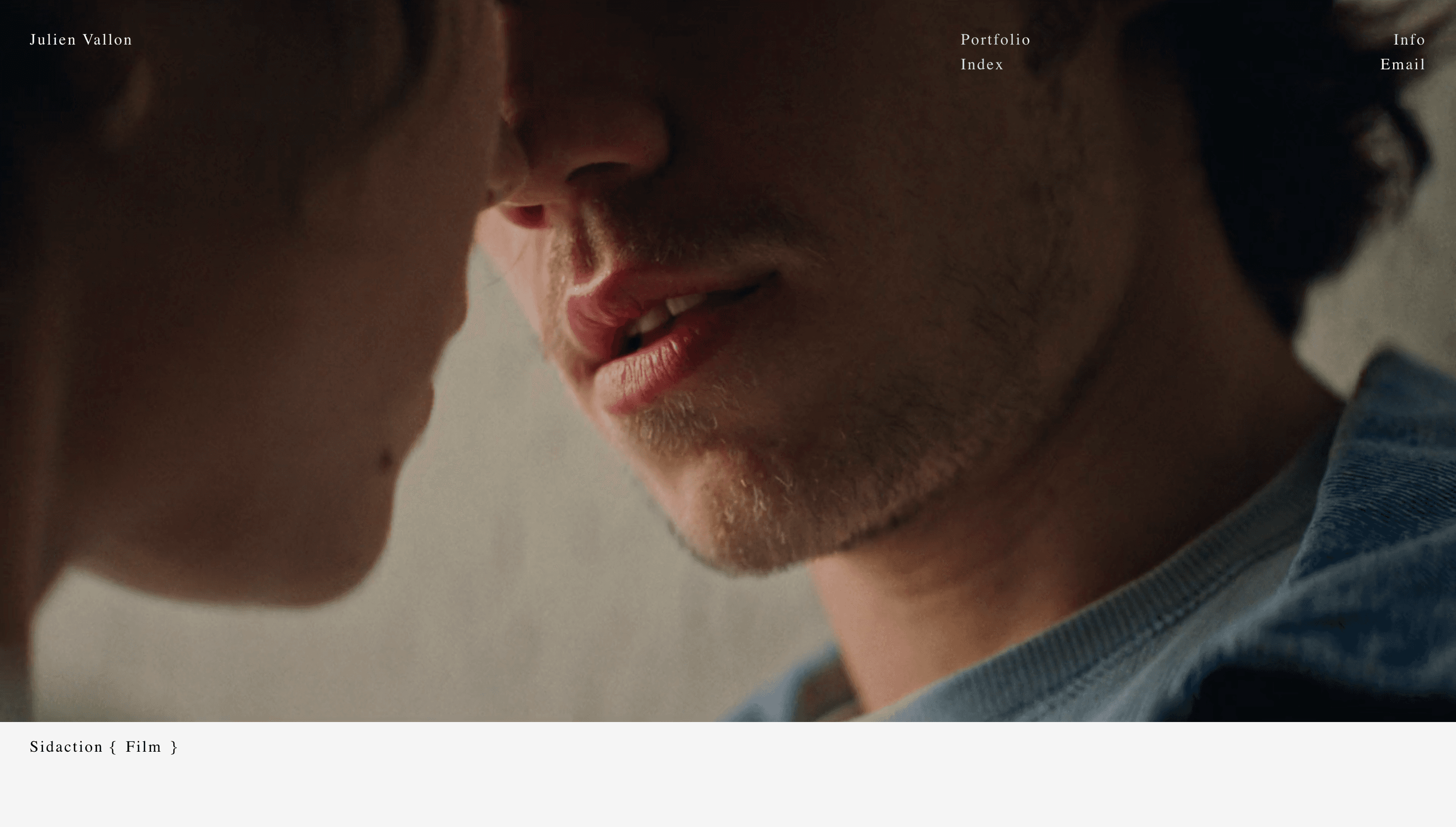 Julien Vallon — Art, Culture website design