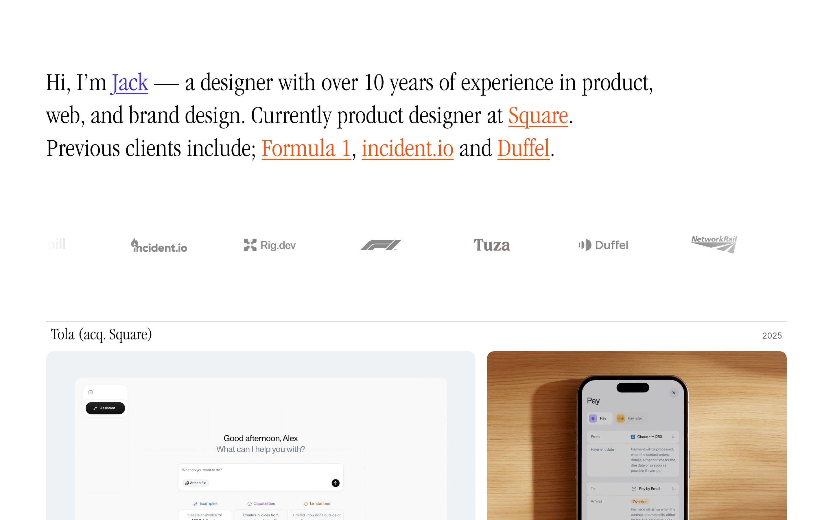 Jack Theobald — Designer, Graphic Designer website design