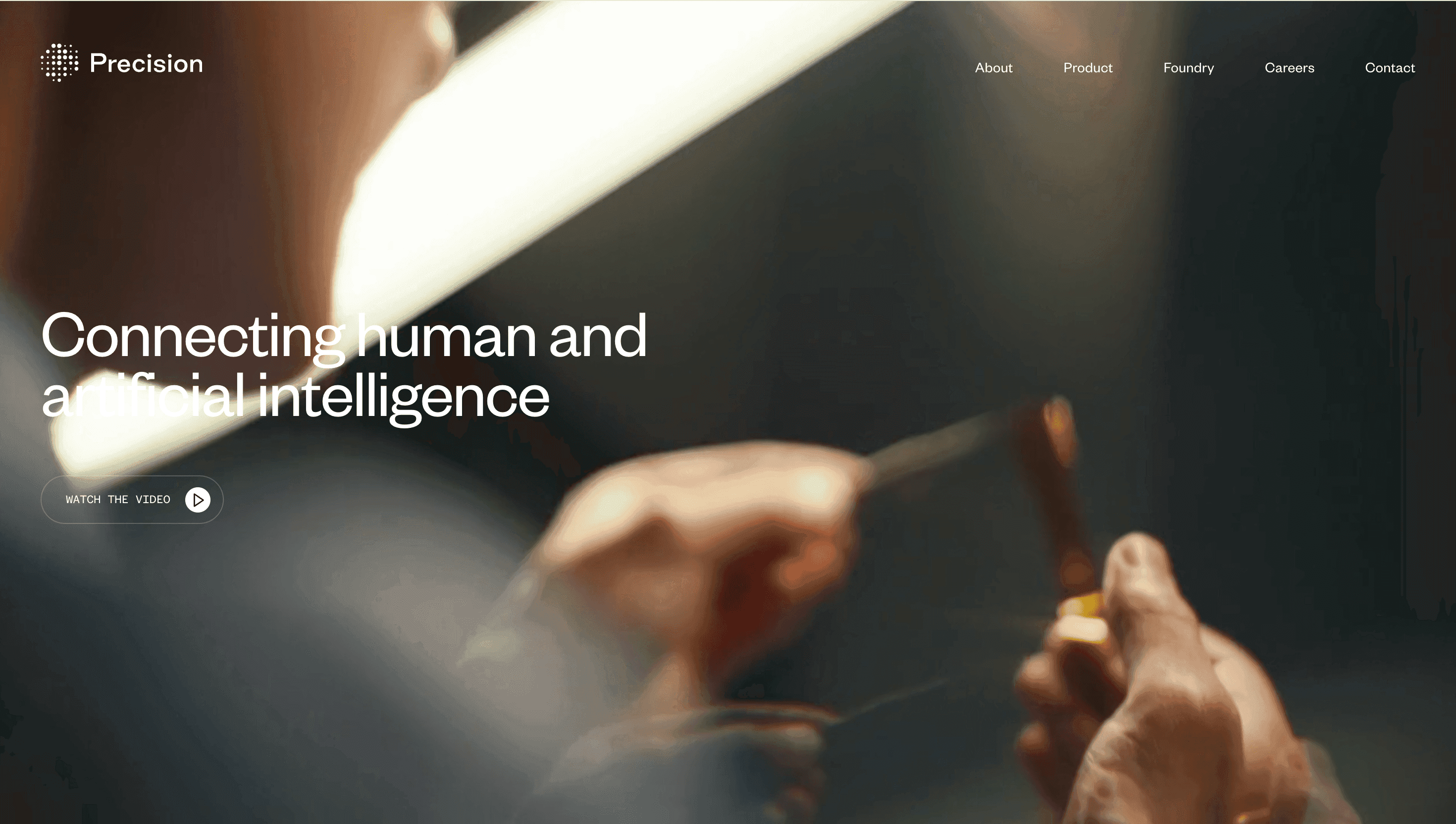 Precision Neuroscience — Minimal, Motion website design