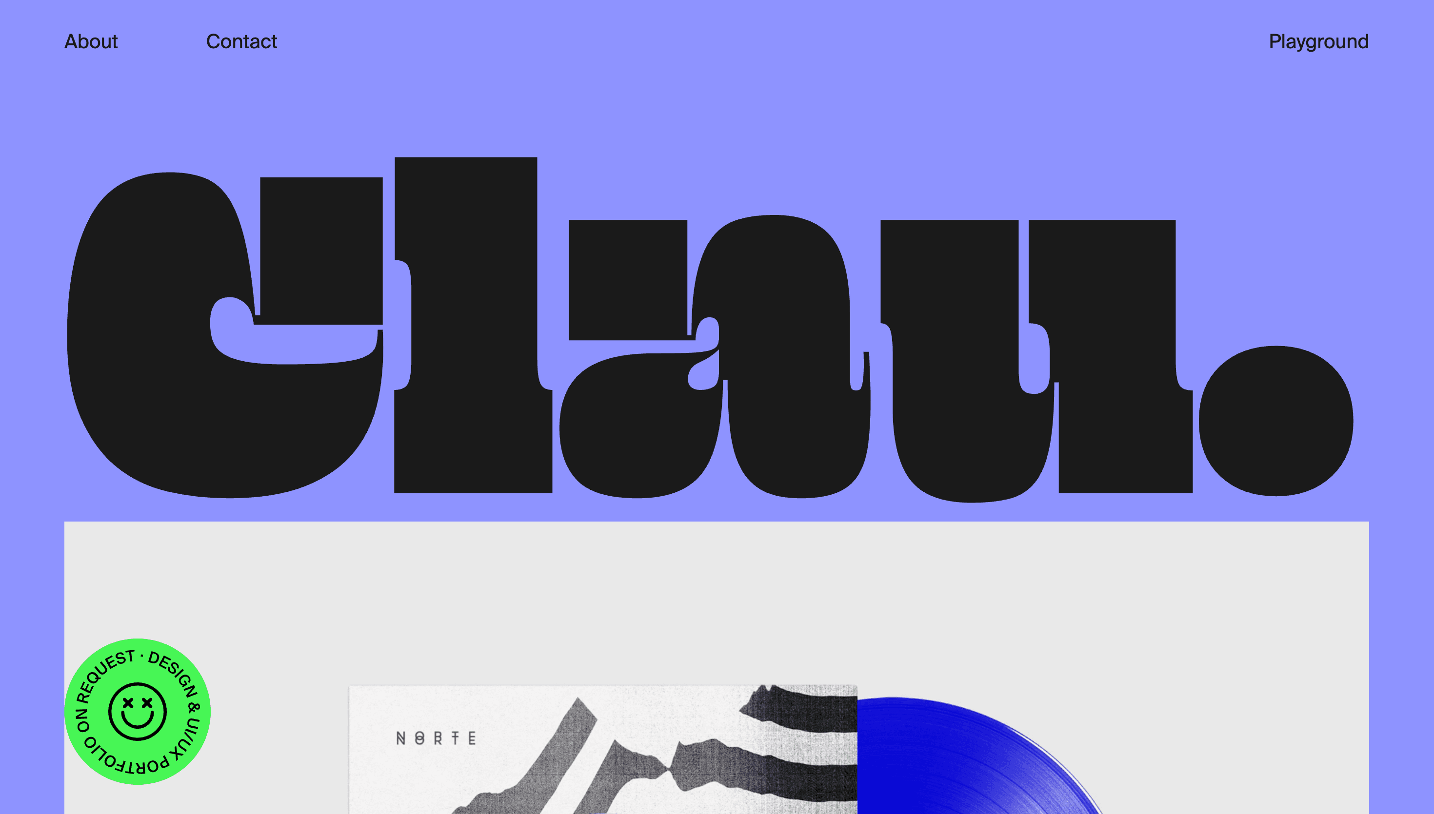 clau.as.kee — Designer, Portfolio website design