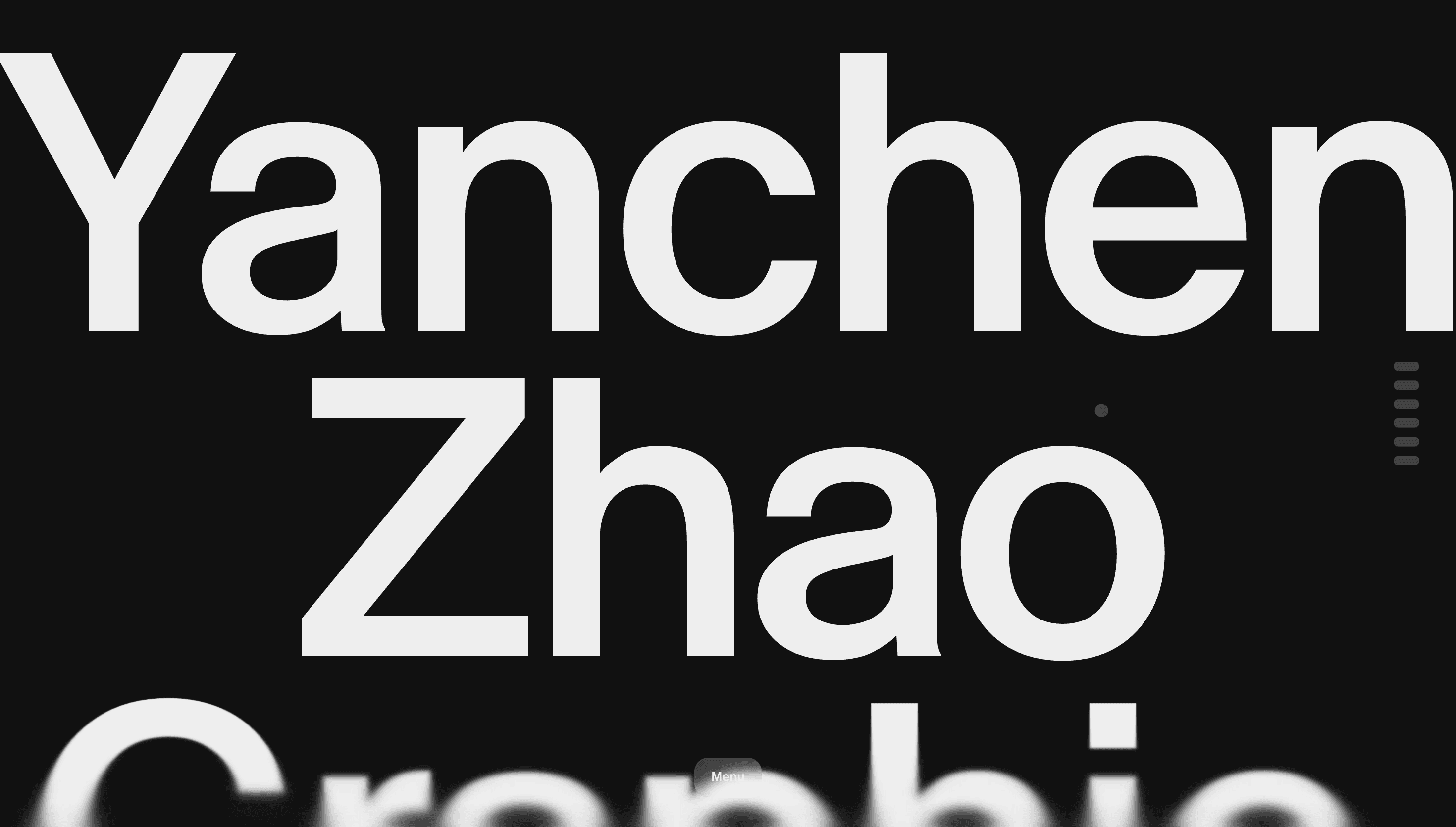 Yanchen Works — Personal, Portfolio website design
