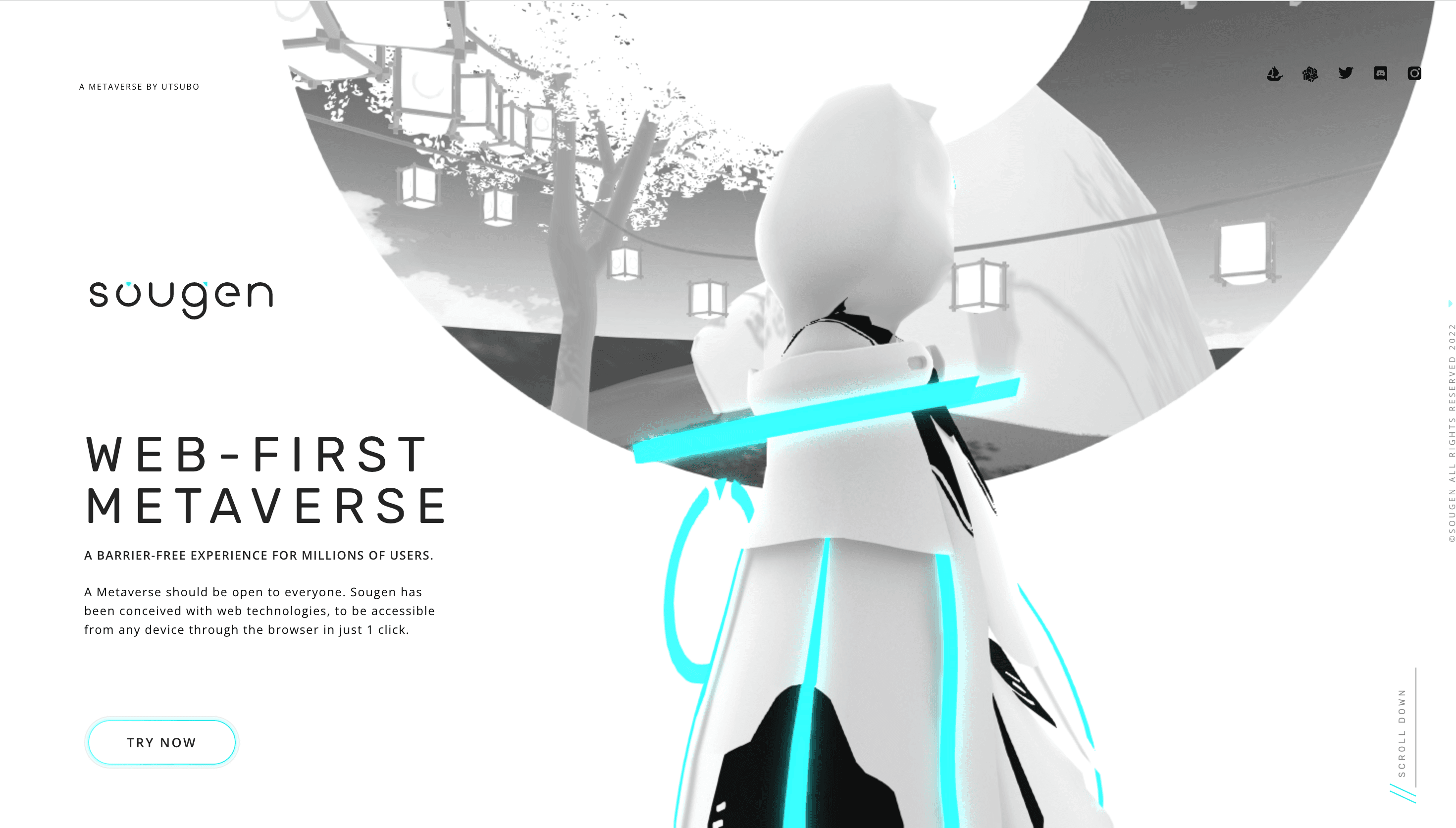 Sougen — Web, Immersive website design