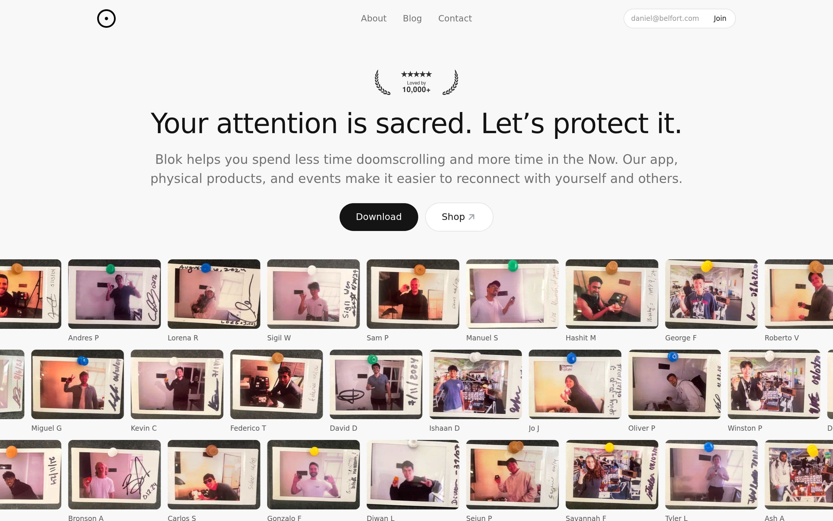 Blok.so — Habits, Productivity website design