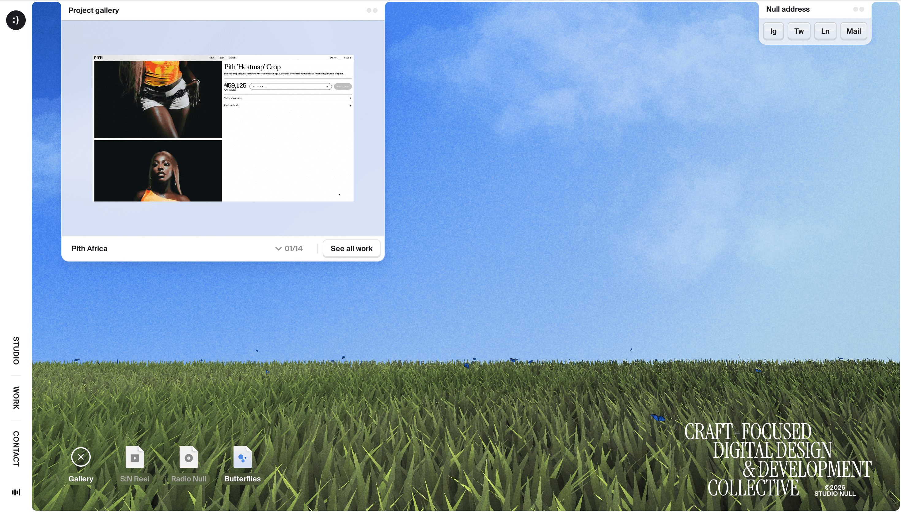 Studio Null — Studio, Web website design