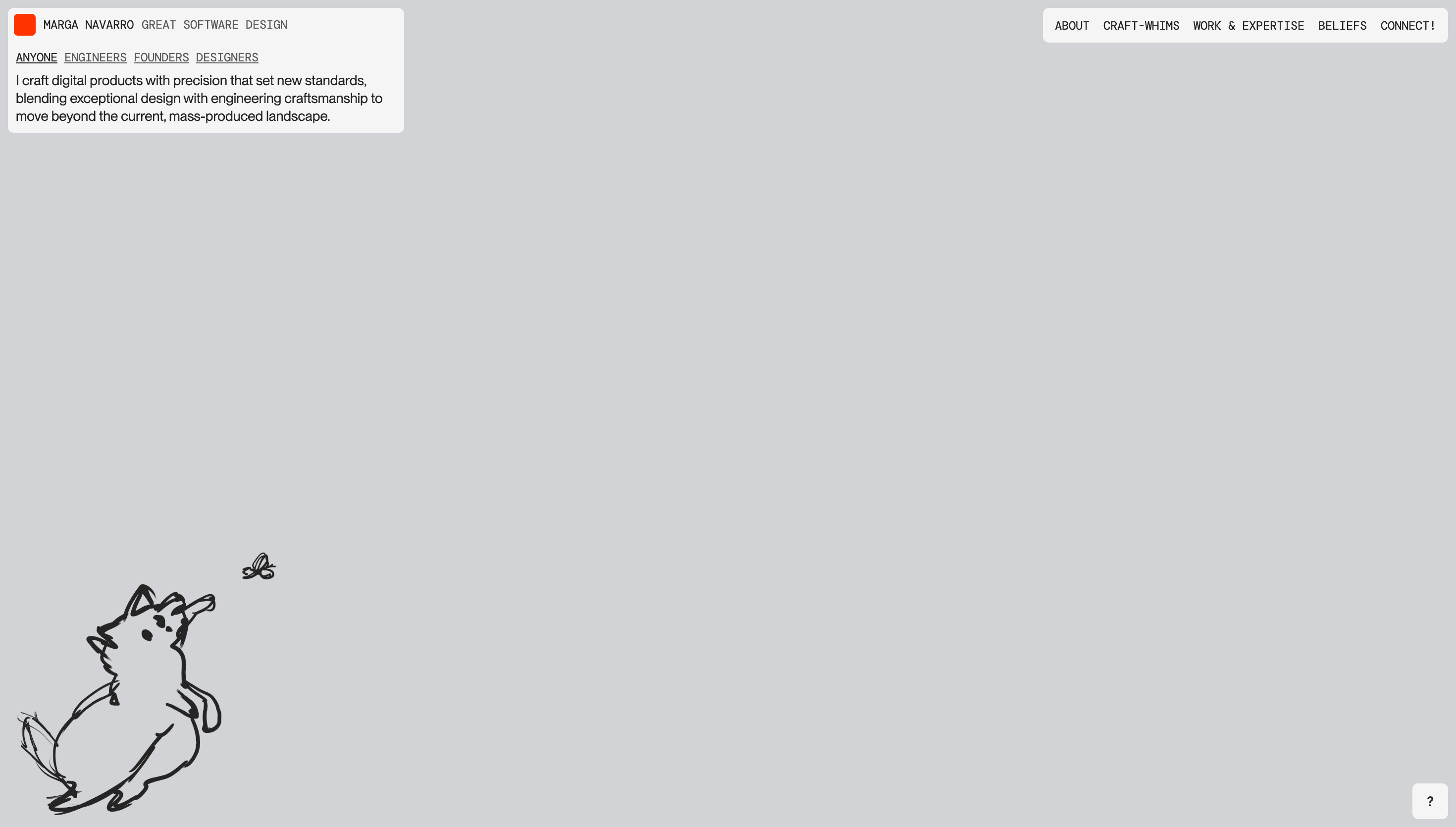 Marga Navarro — Designer, Tech website design
