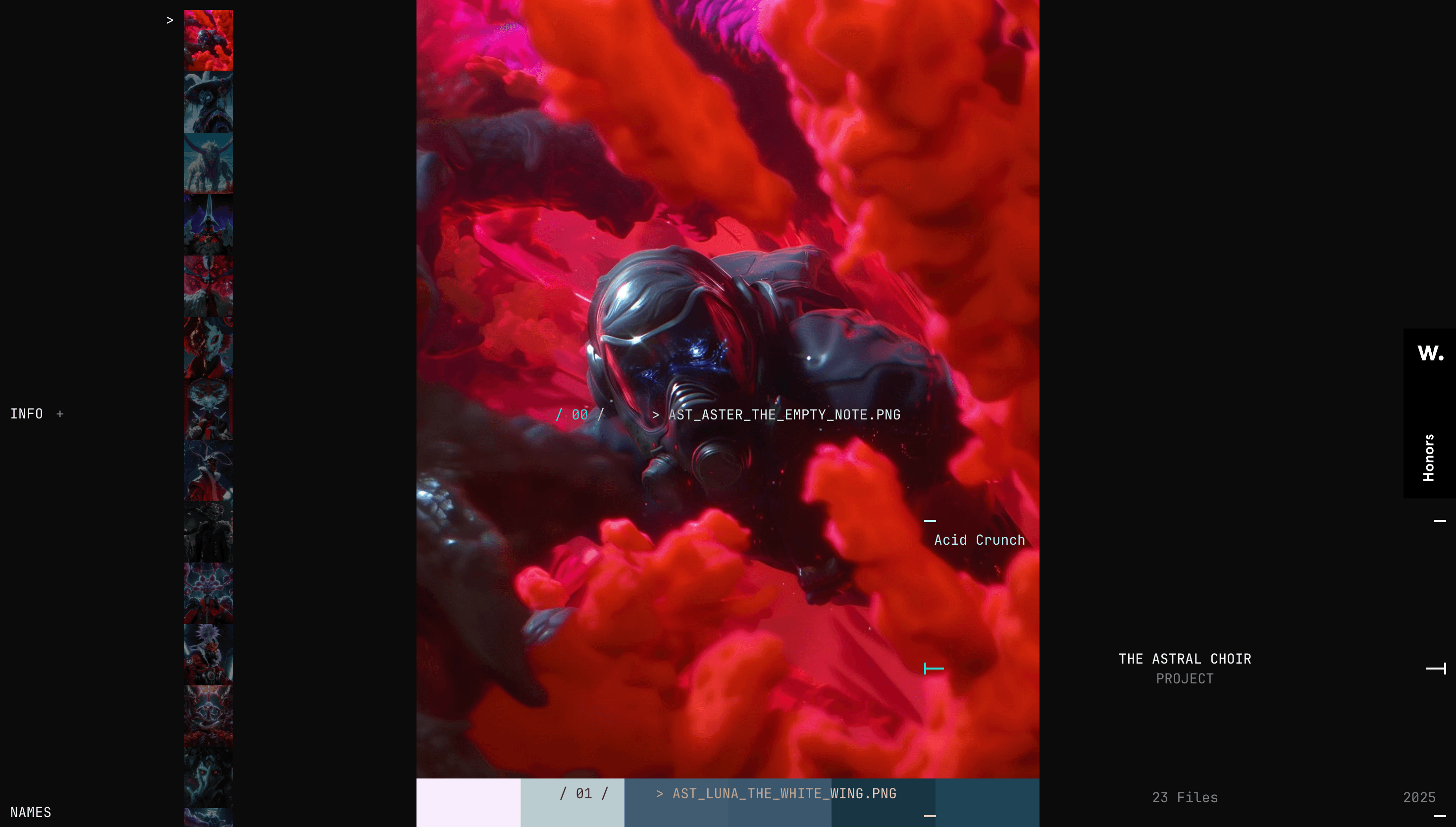 Acid Crunch — Art, Designer website design