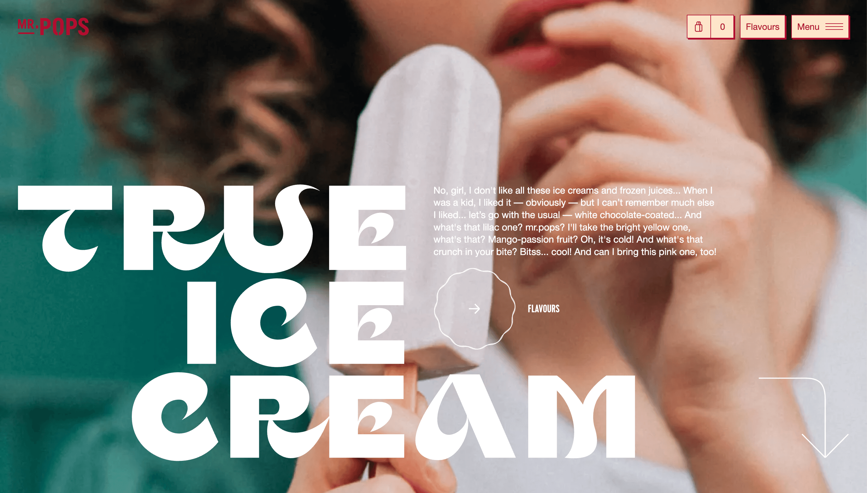 Mr. Pops — Portfolio, Modern website design
