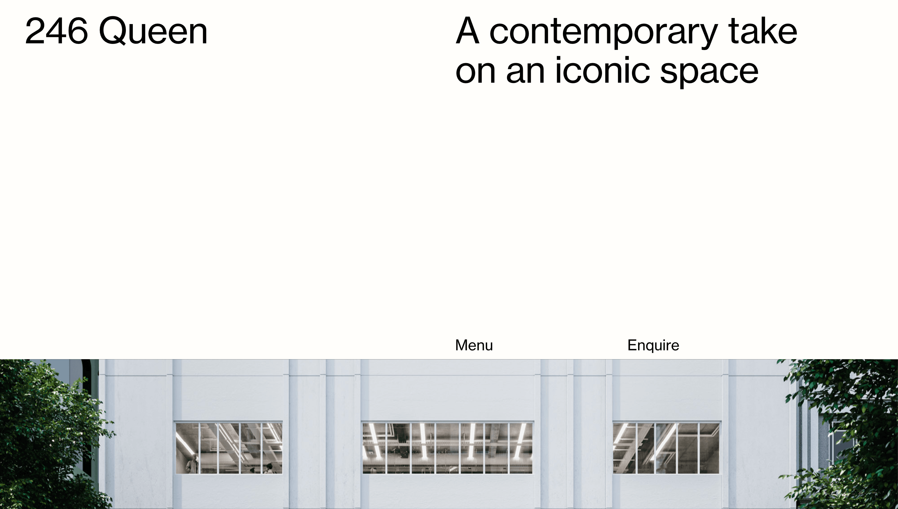 246 Queen — Storytelling, Web website design