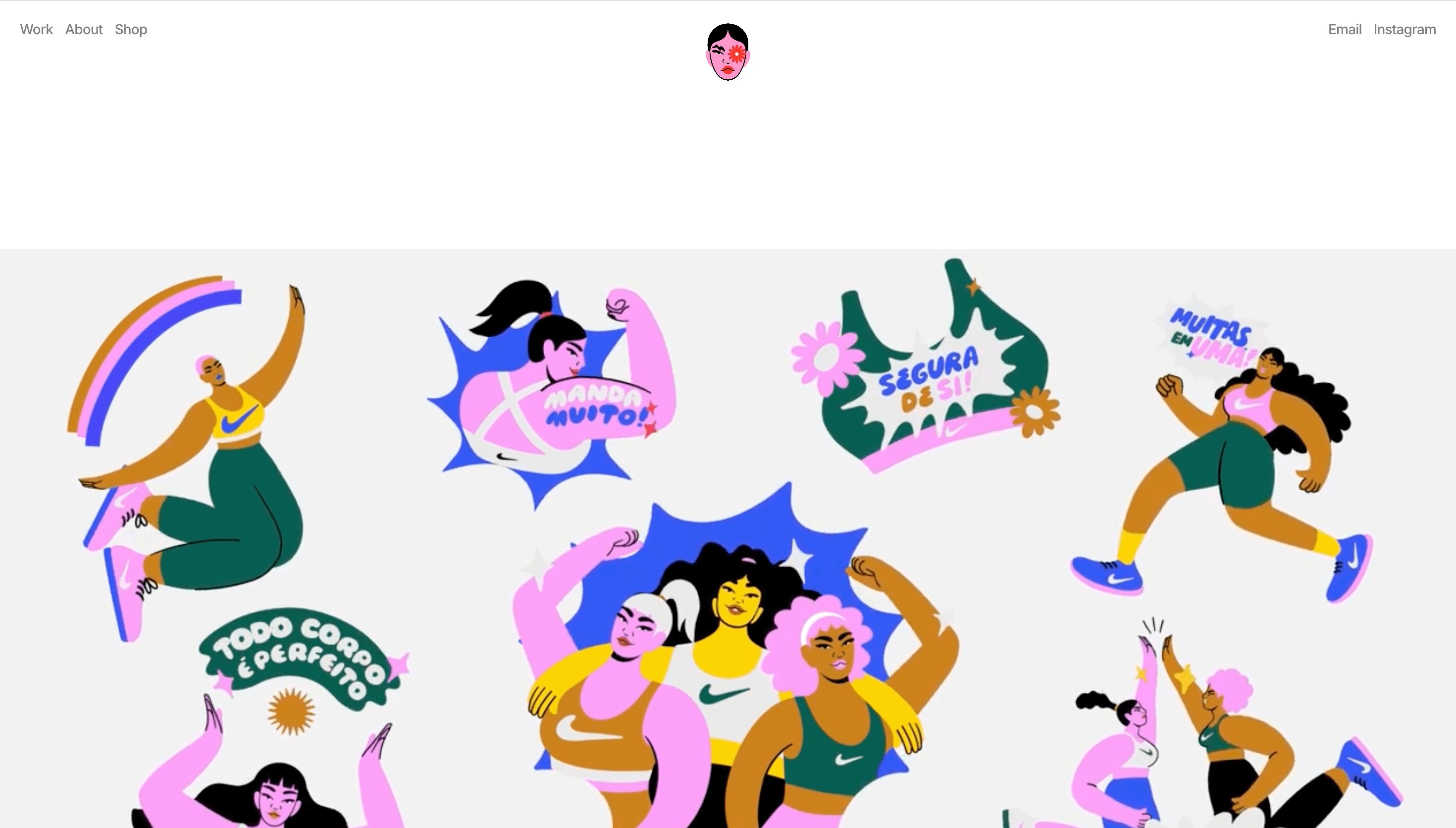 Camila Rosa — Art, Illustration website design