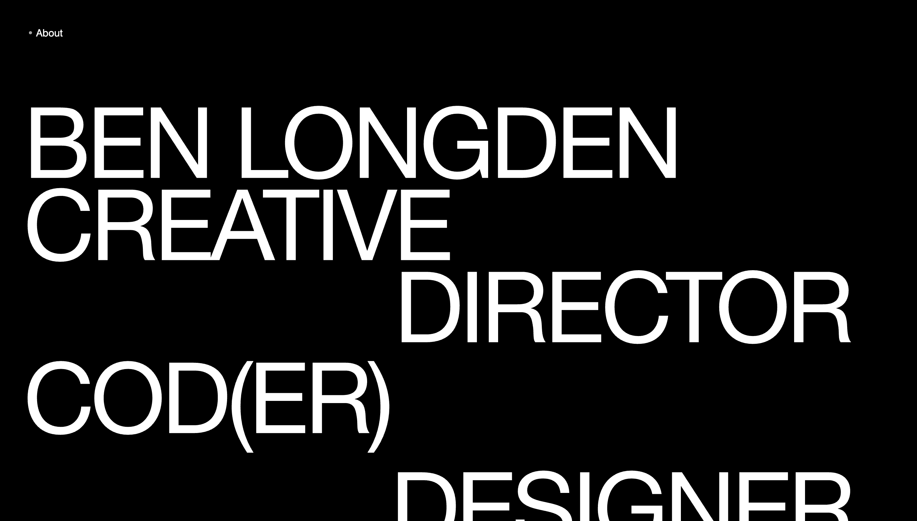 Ben Longden Design — Designer, Web website design