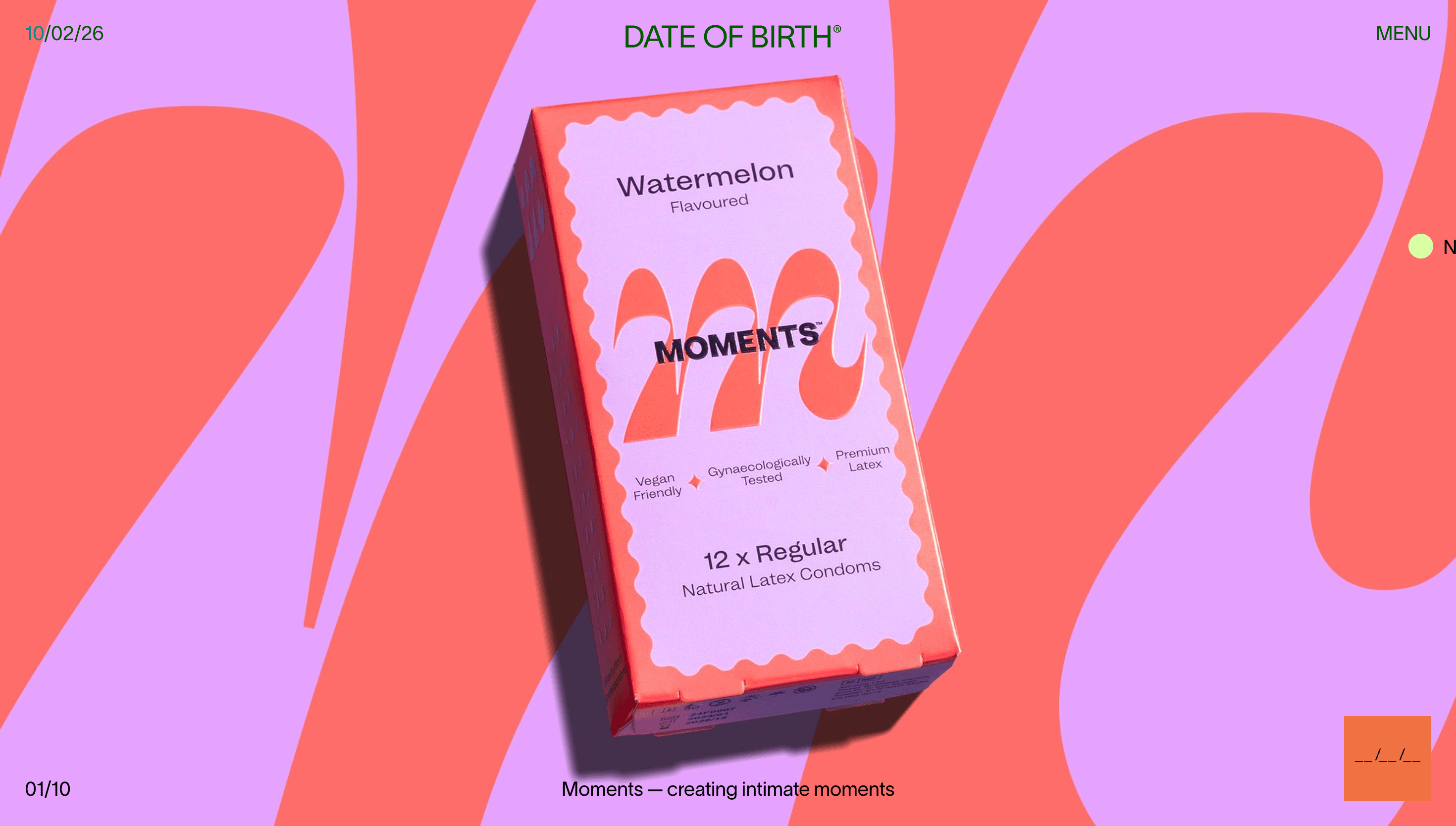 Date Of Birth — Agency, Branding website design