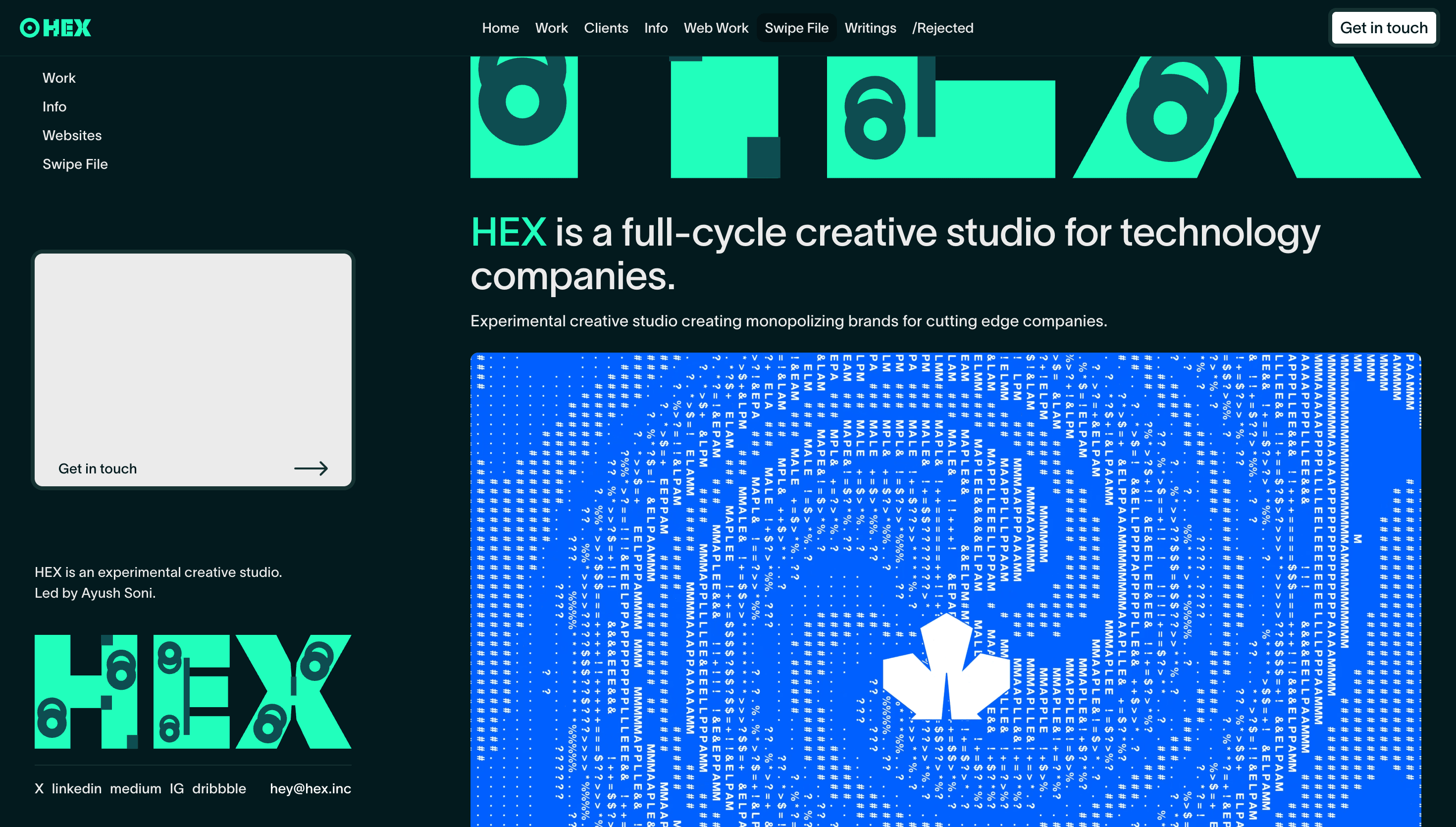 HEX Studio — Agency, Studio website design