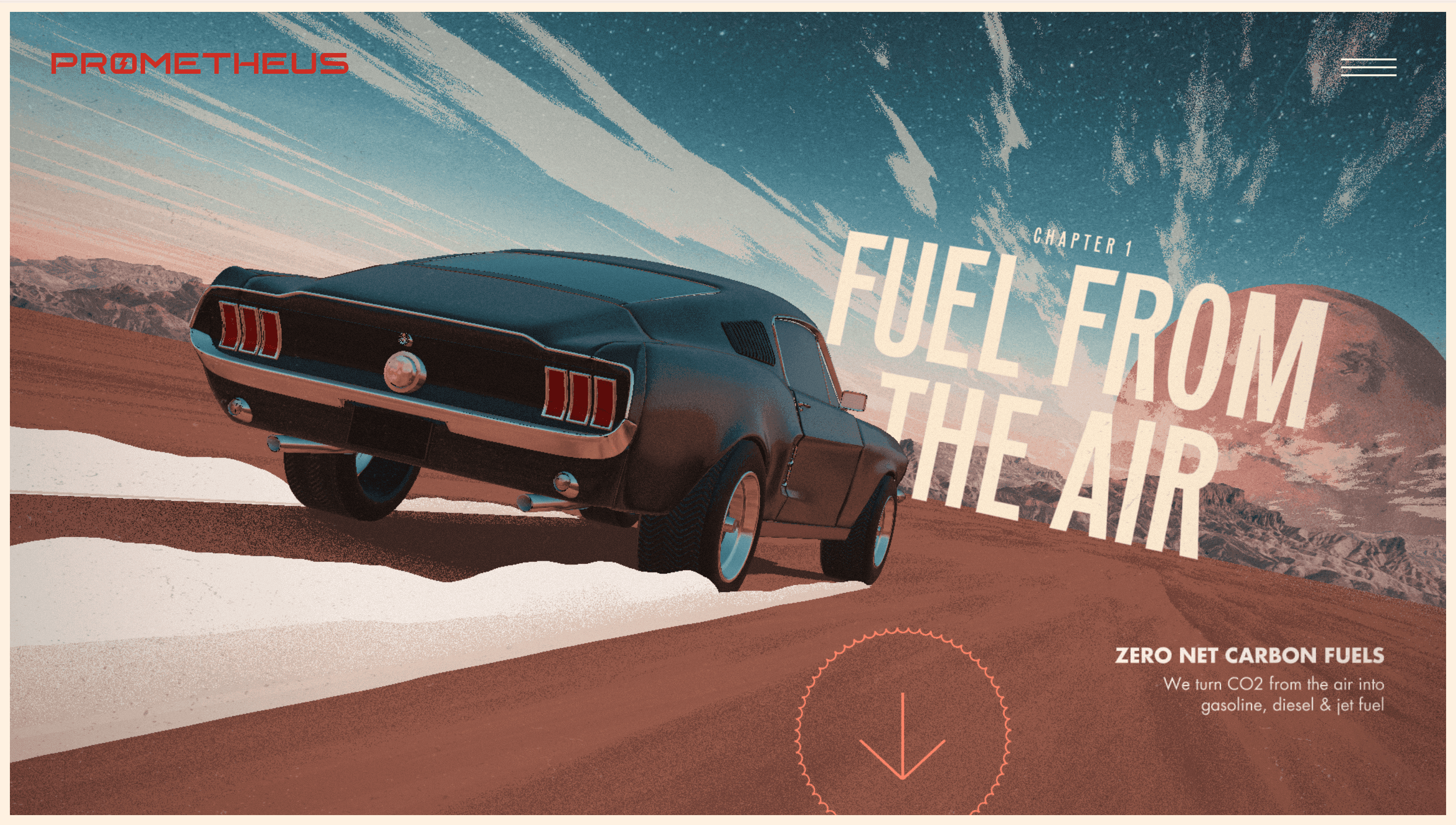 Prometheus Fuels — Climate, Sustainability website design