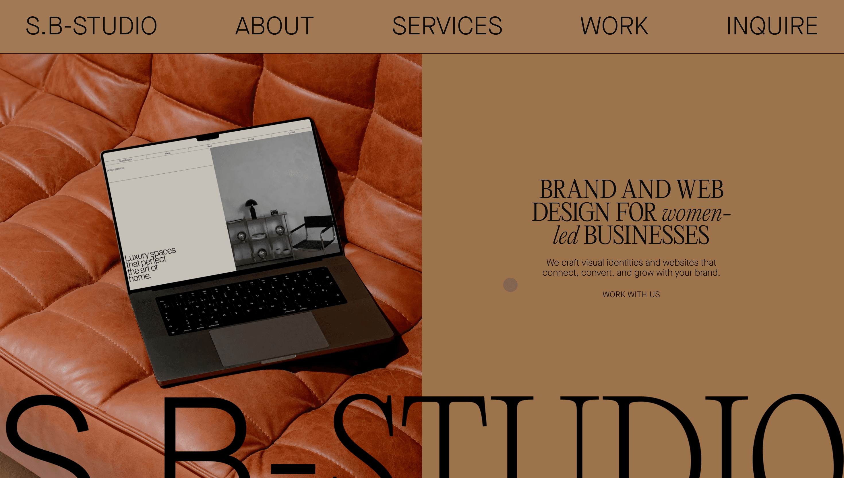 S.B-Studio — Branding, Designer website design