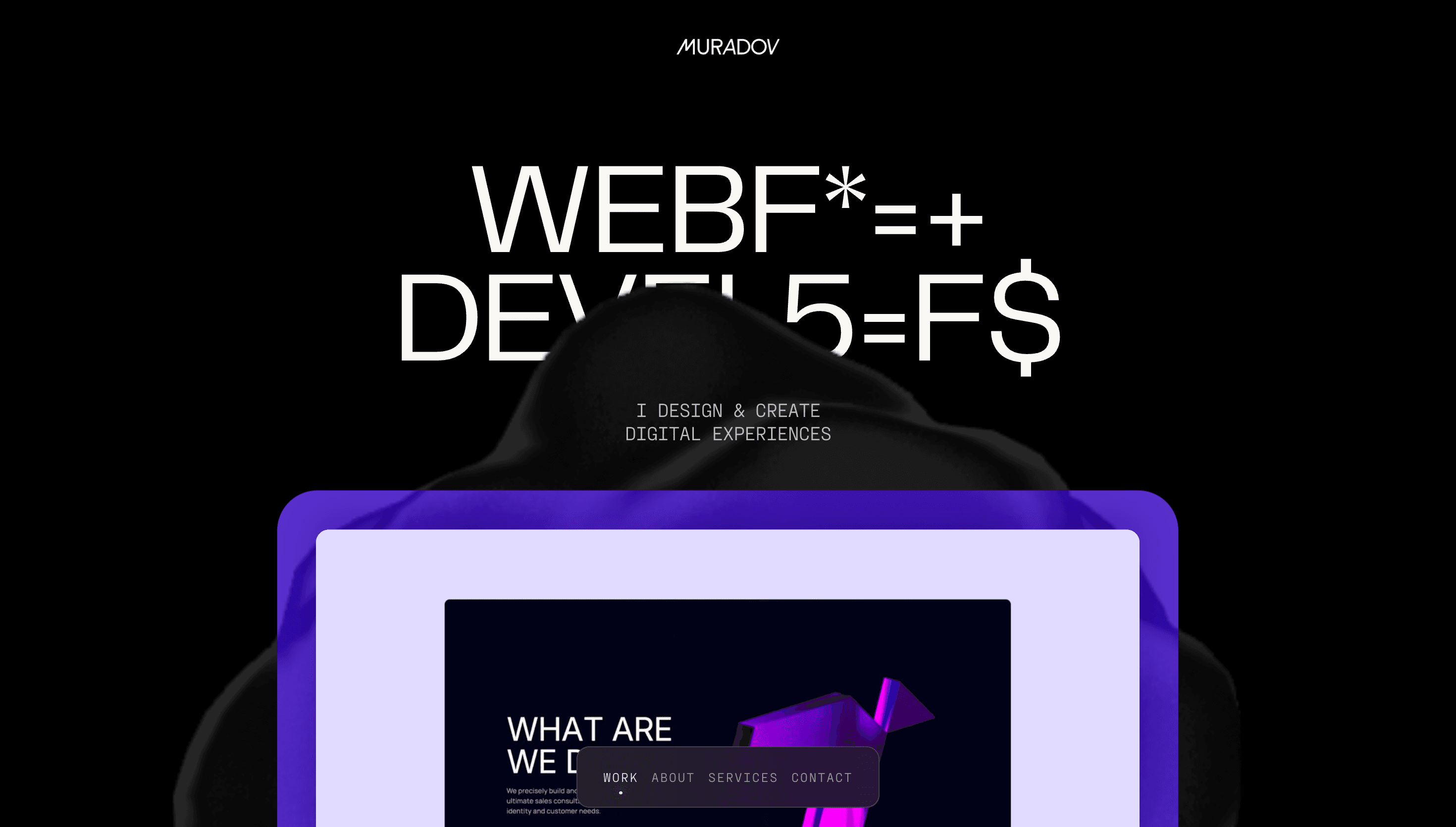 Muradov — Animation, Motion website design