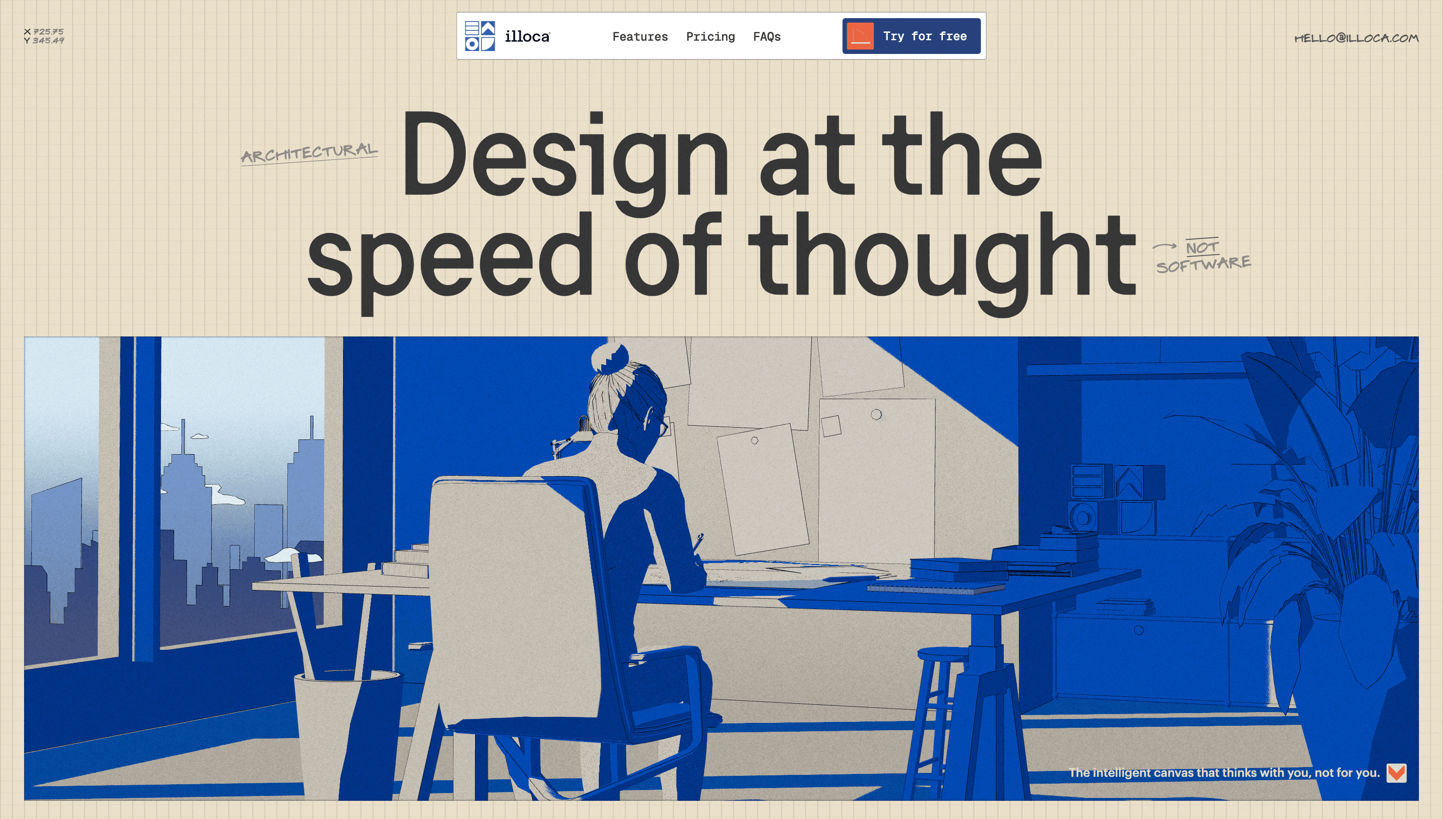 illoca — 3D, Tech website design