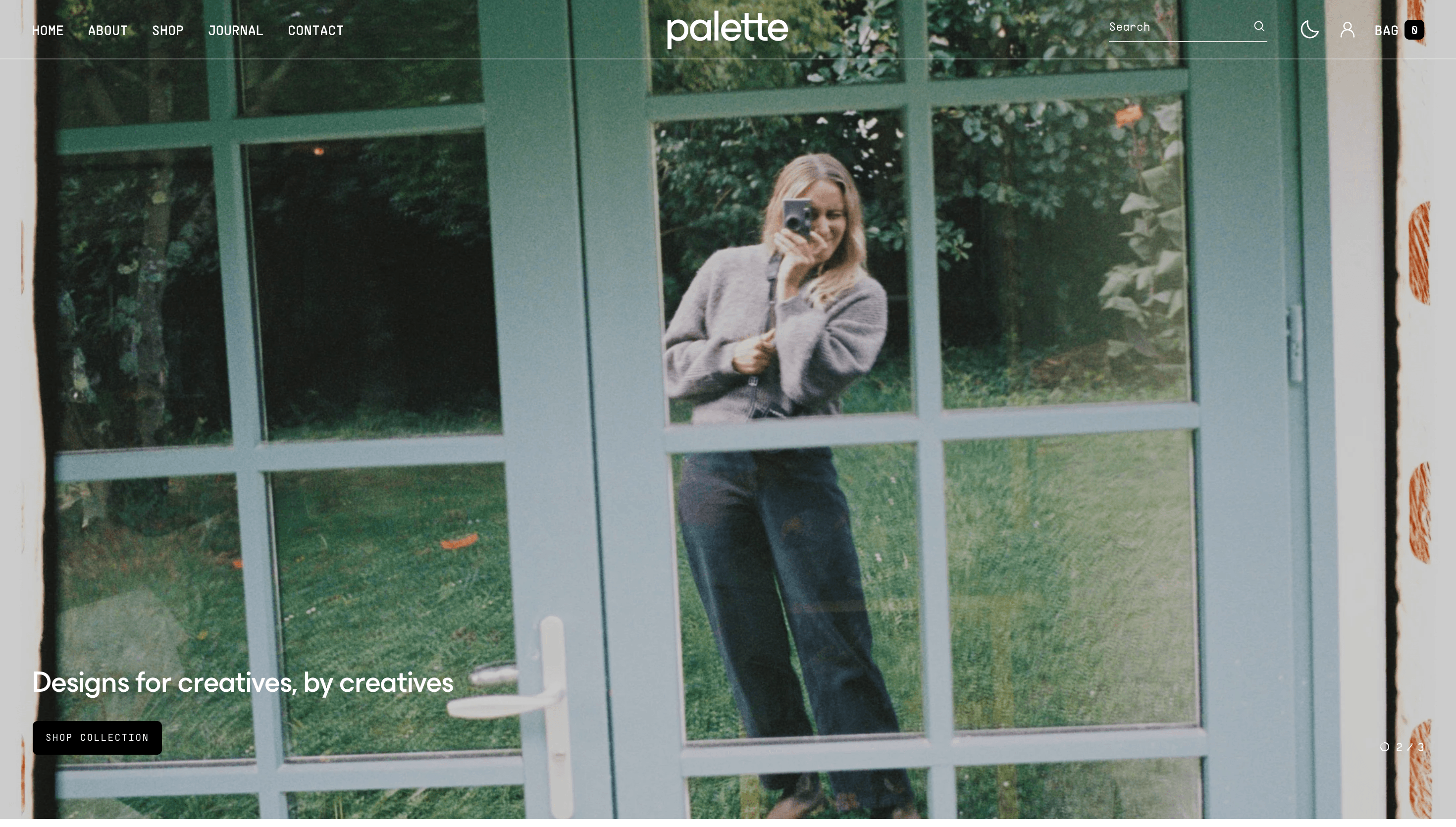 Palette Supply — Photographer, Designer website design