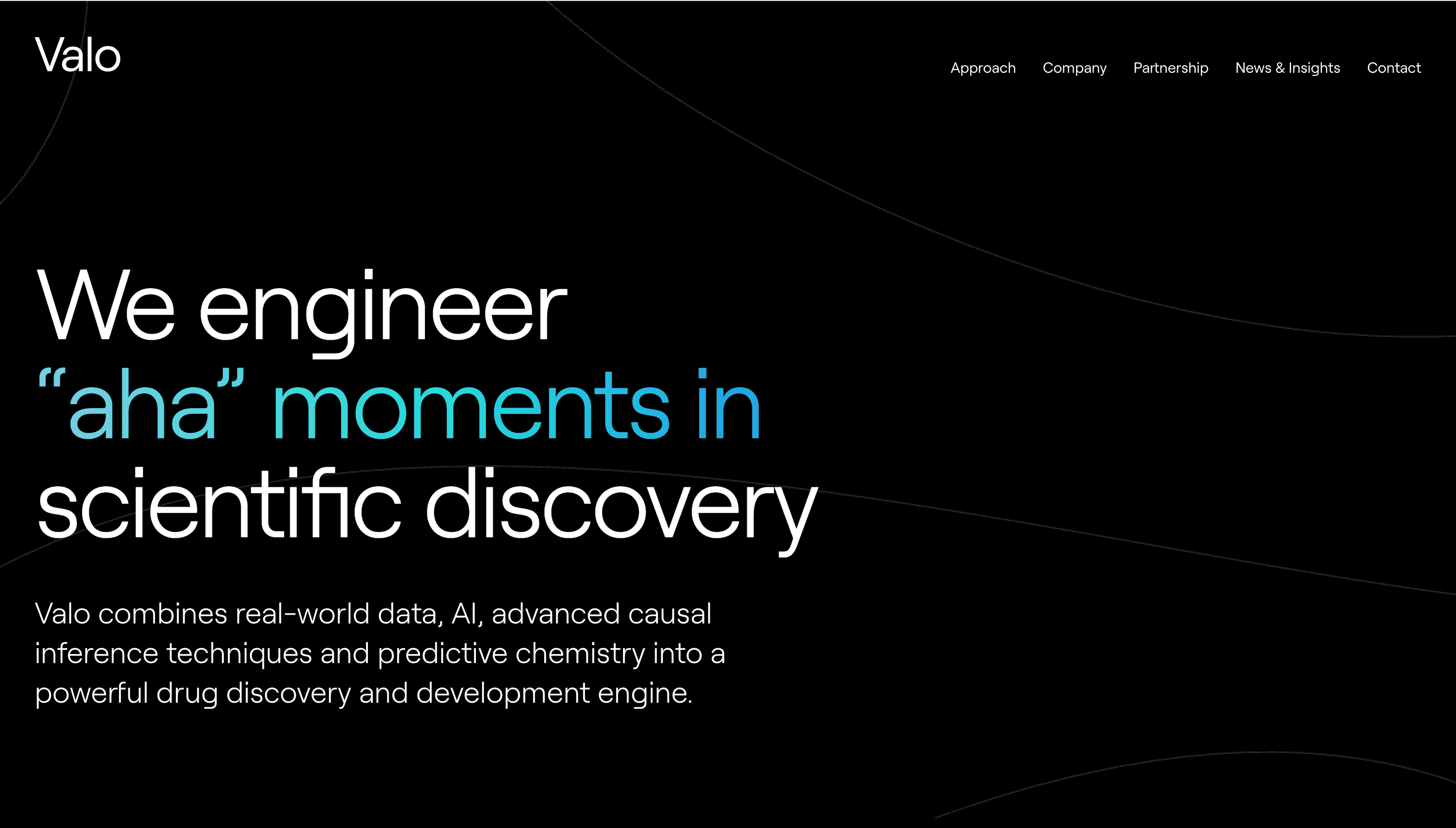 Valo — Health, Tech website design