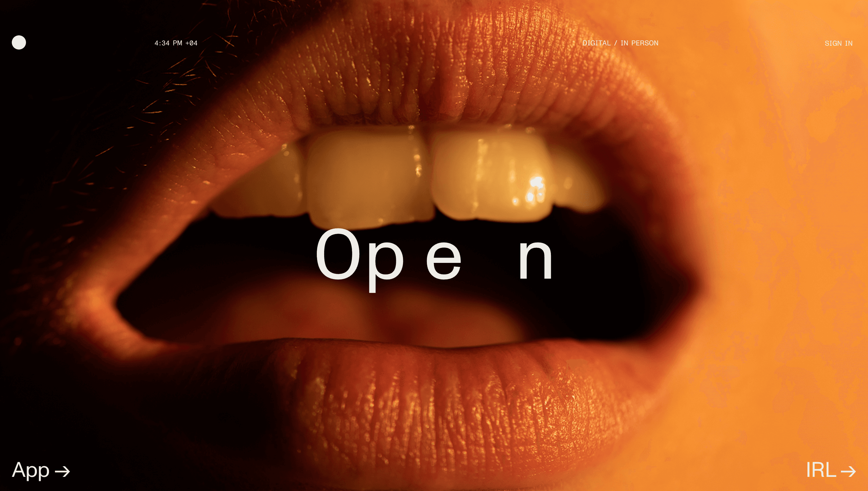 Op e n — Health, Community website design