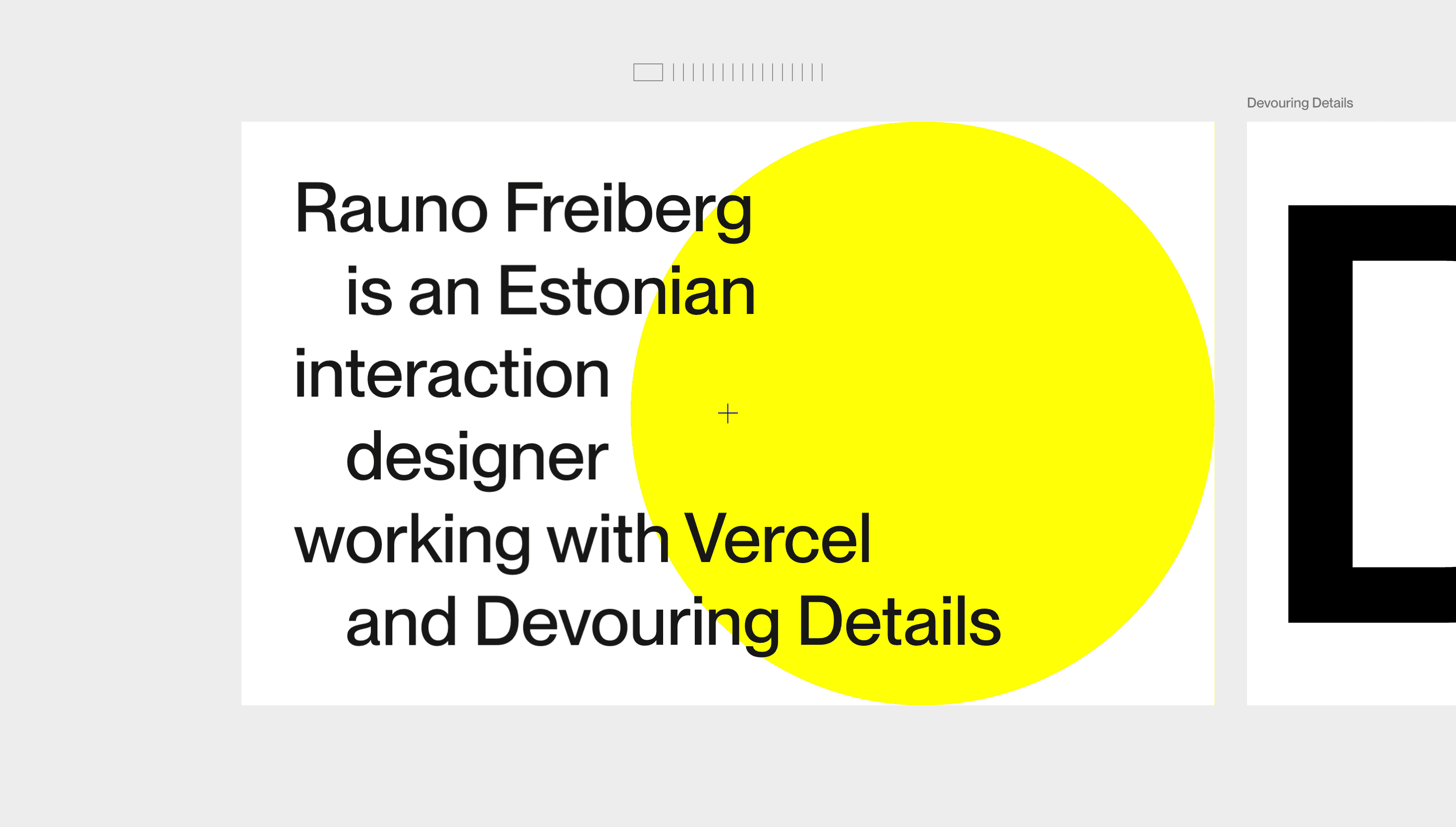 Rauno Freiberg — Designer, Developer website design