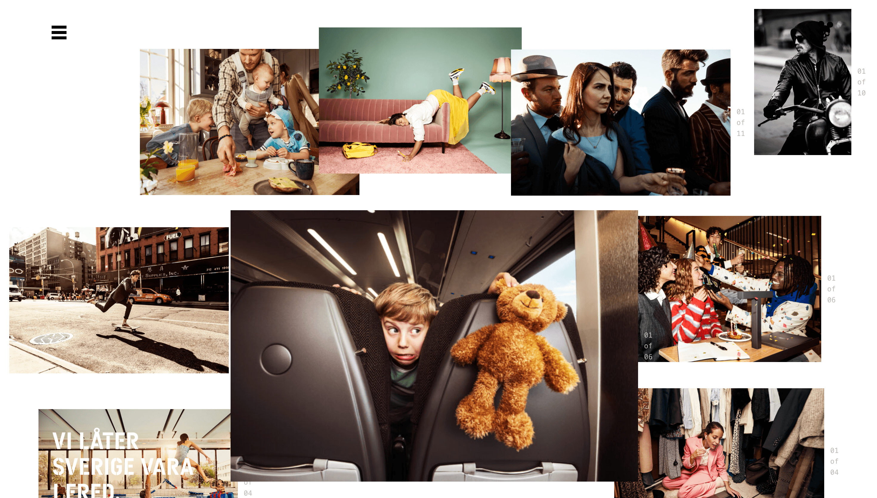 Björn Terring — Portfolio, Photographer website design