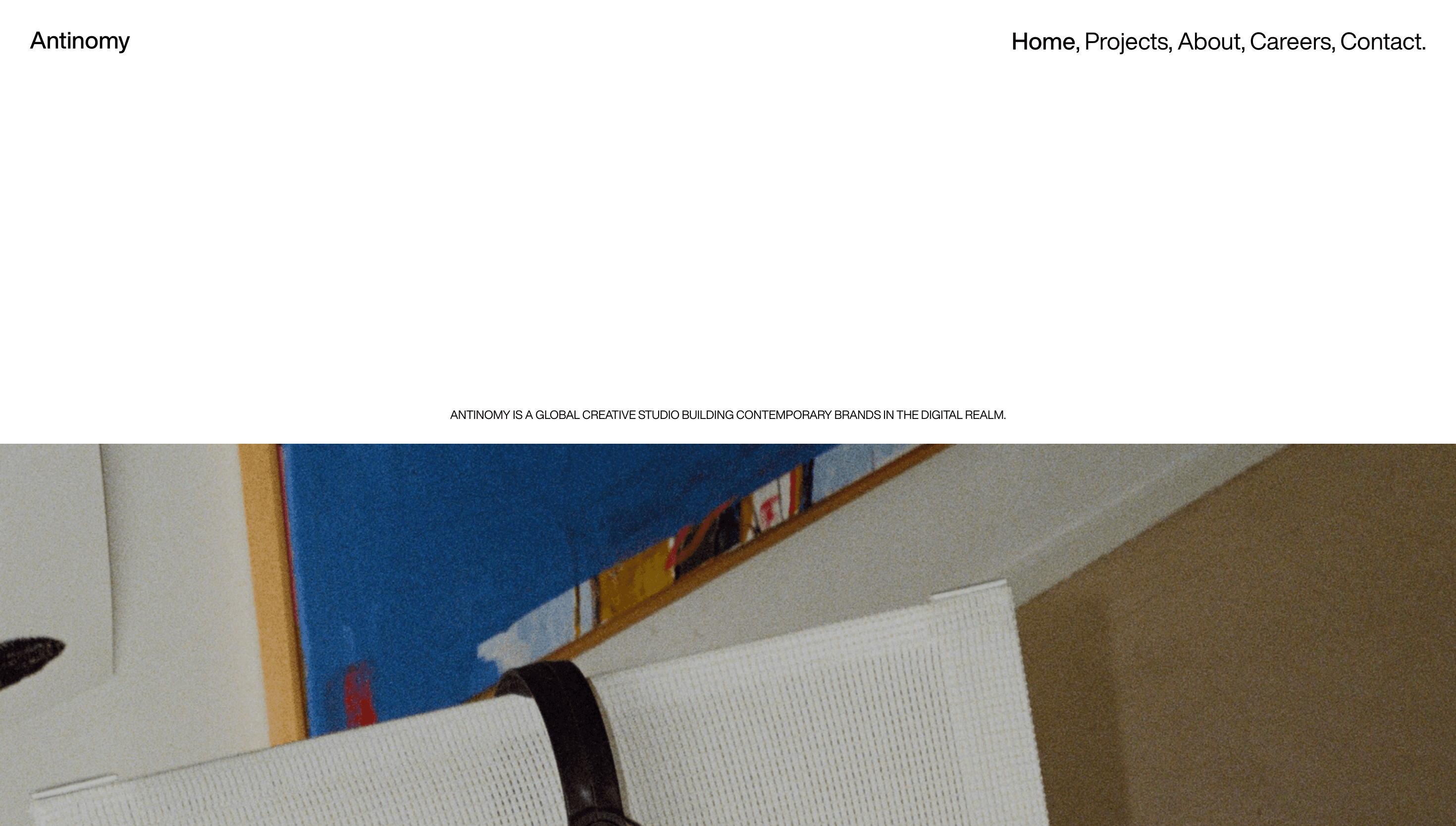 Antinomy Studio — Agency, Studio website design