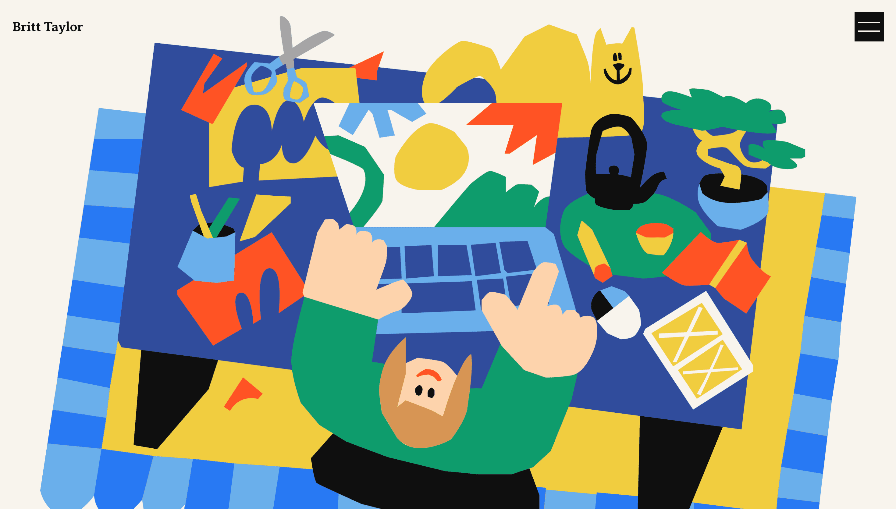Britt Taylor — Designer, Portfolio website design